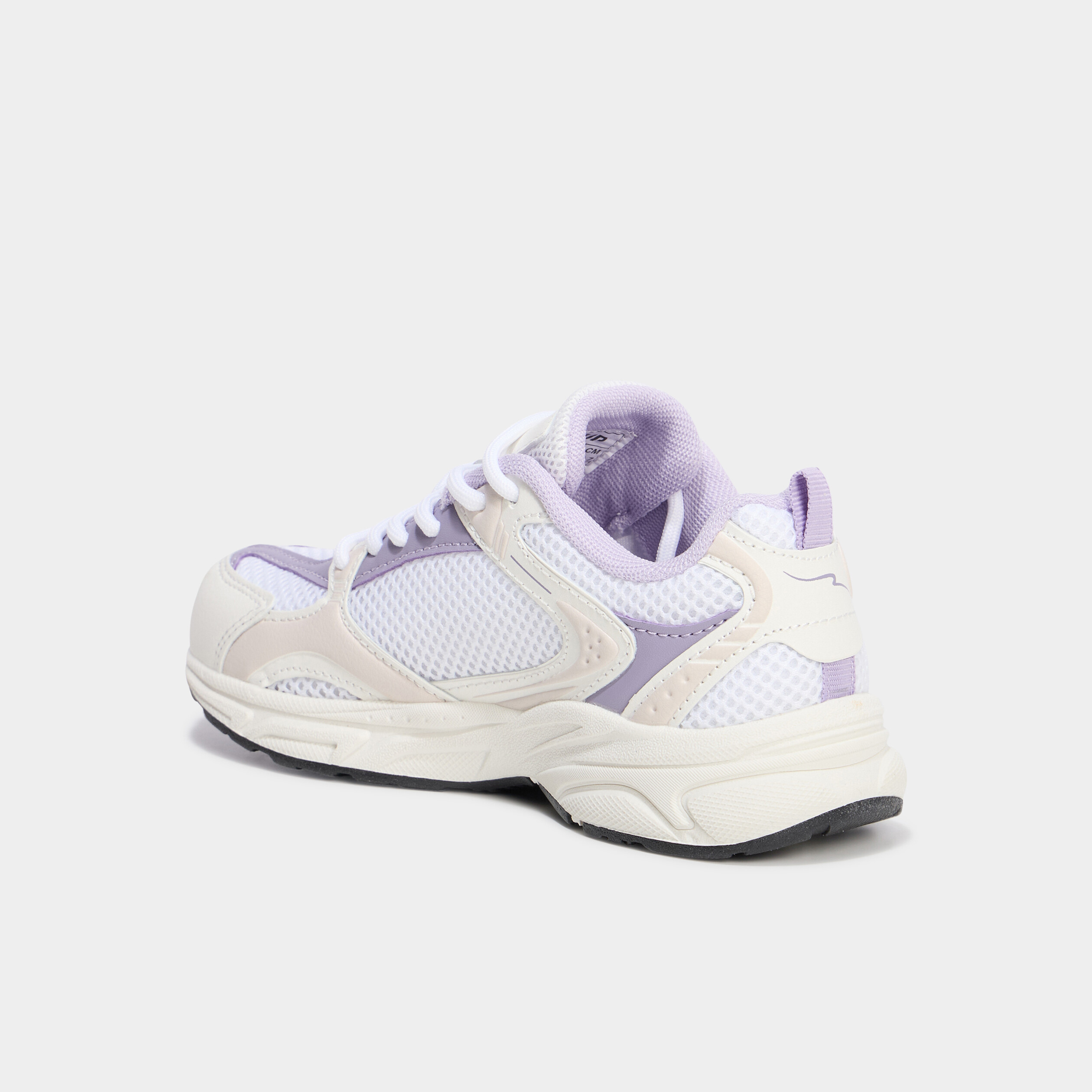 Baskets running m&eacute;moire de forme confort blanc fille