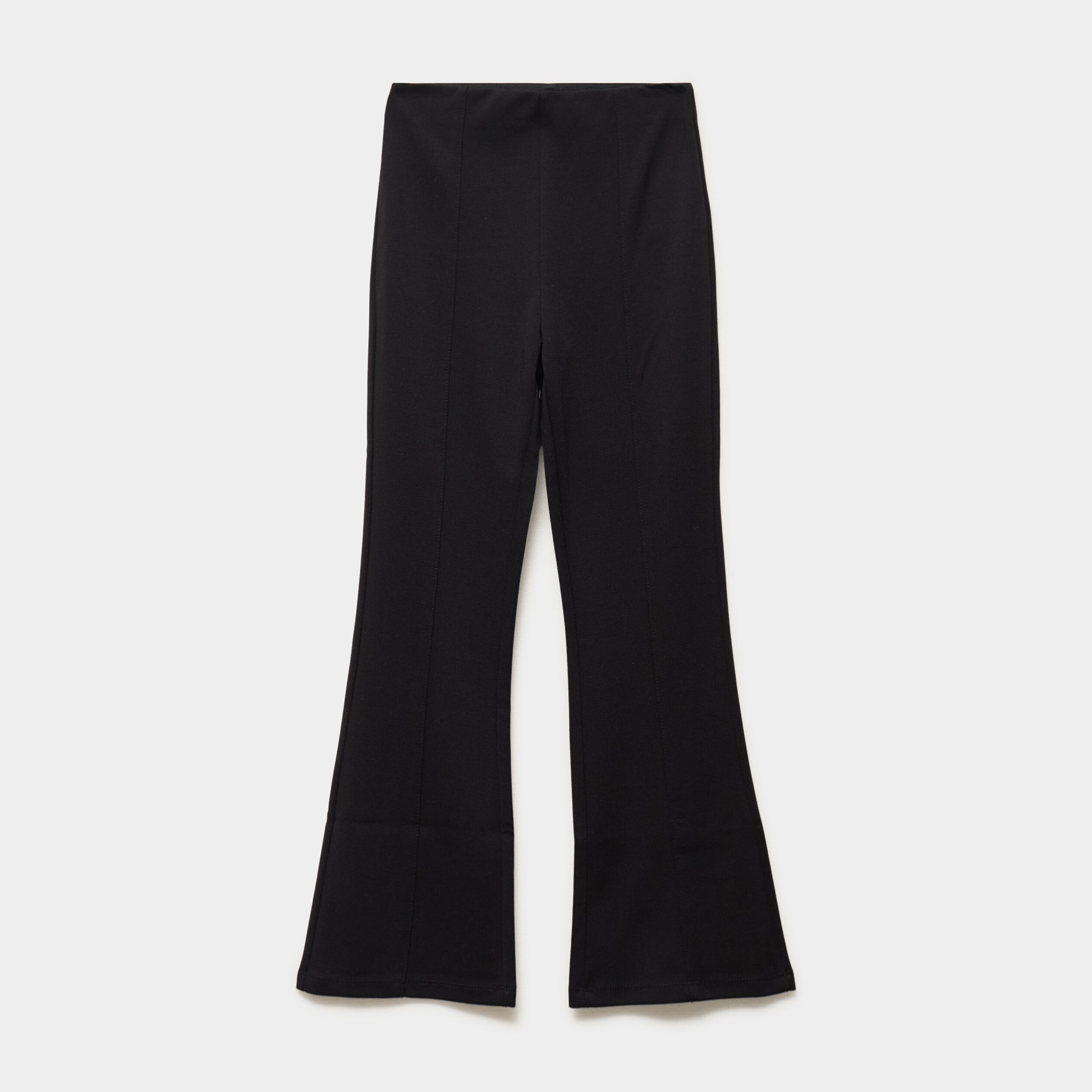 Pantalon bootcut stretch noir fille