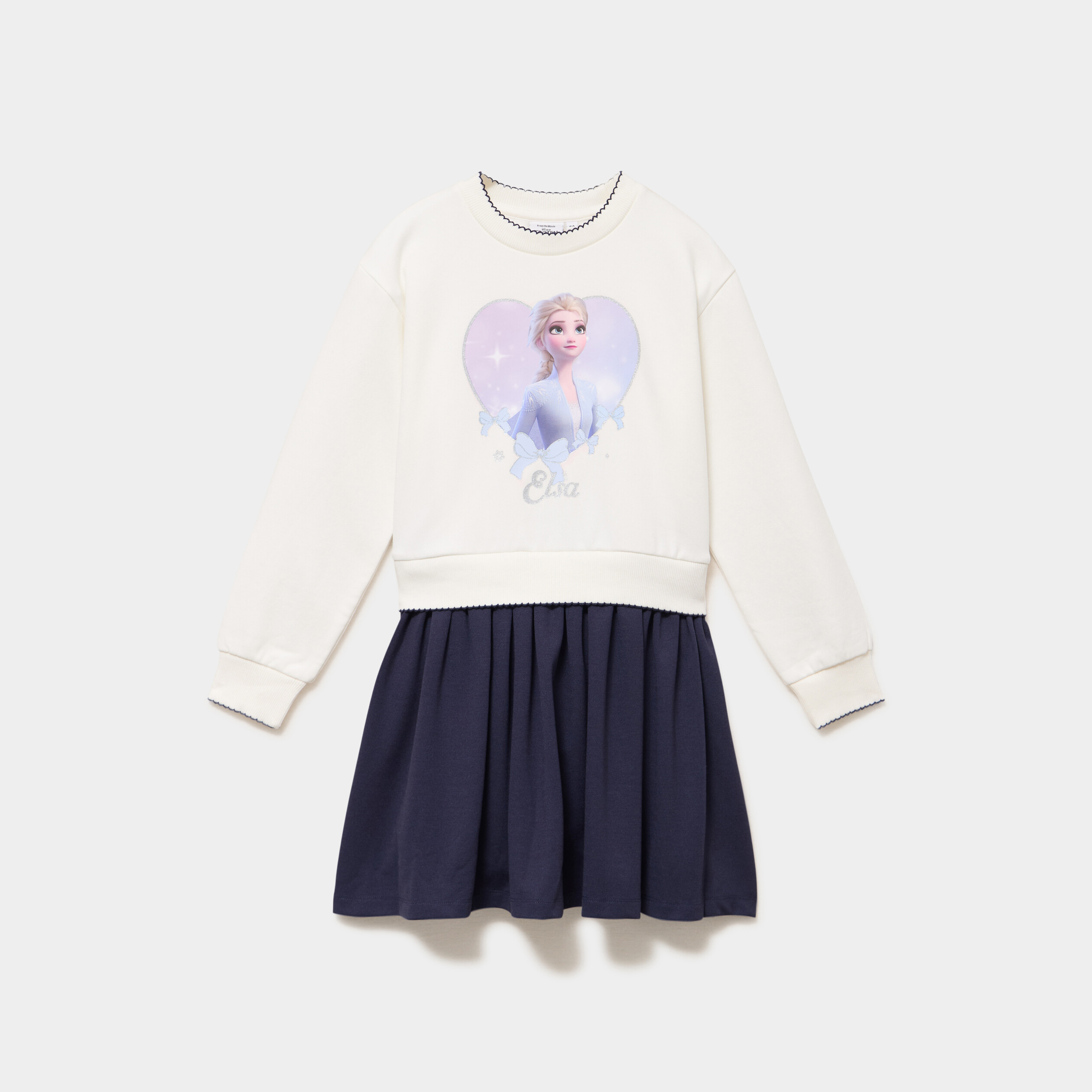 Robe effet 2-en-1 Reine des neiges multicolore fille