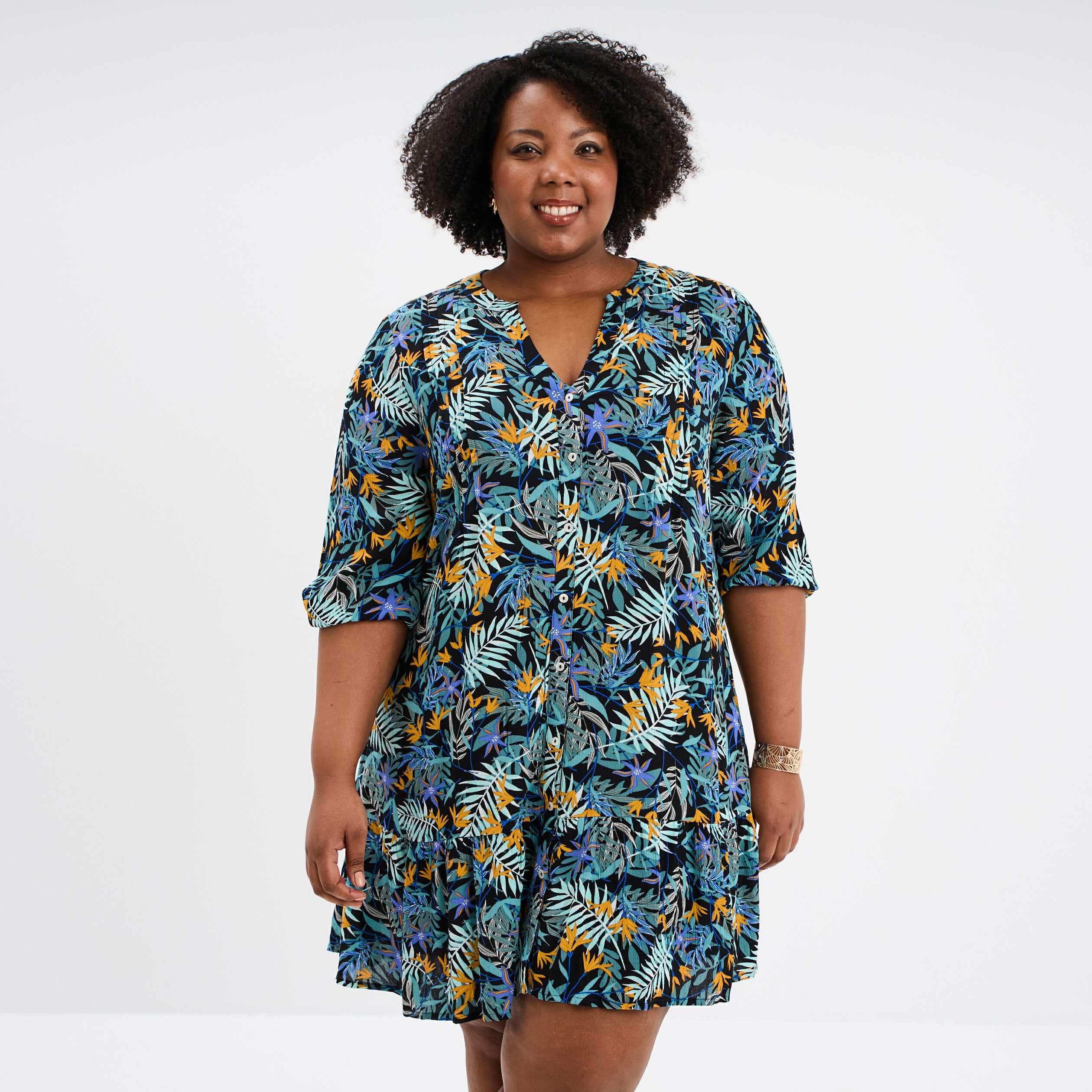 robe evasee manches longues noir femmegt Robe évasée manches longues noir femme grande taille