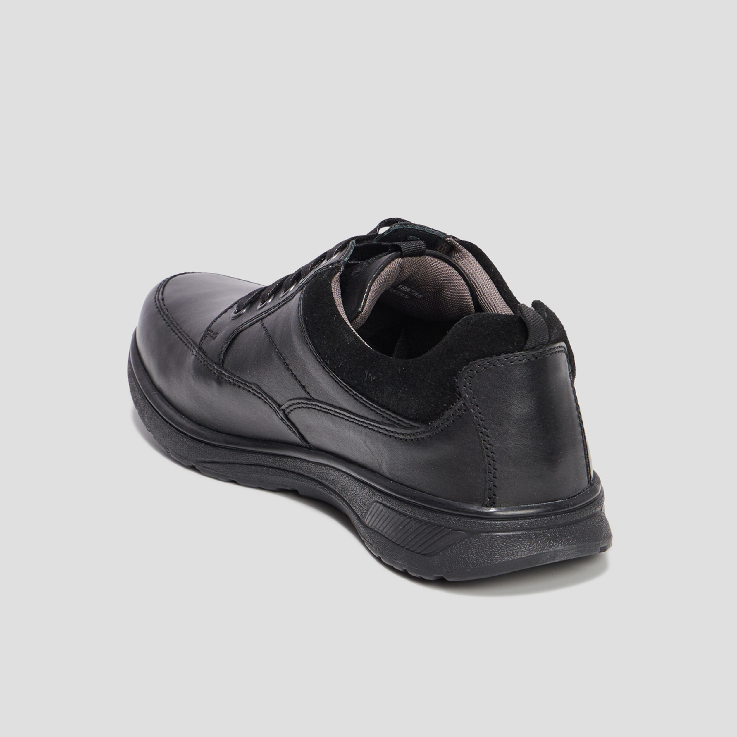 Derbies &agrave; lacets en cuir noir homme