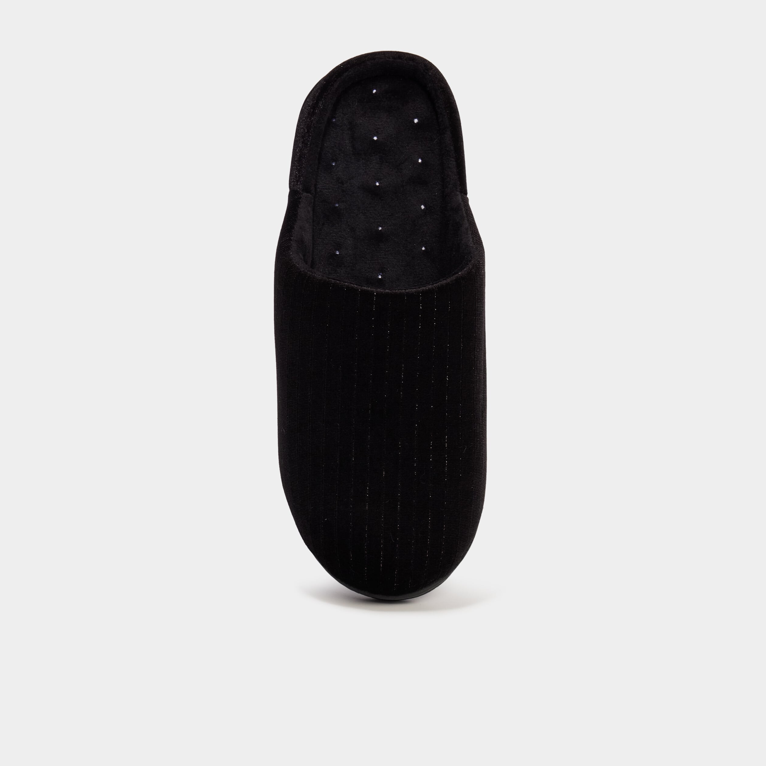 Chaussons mules noir femme