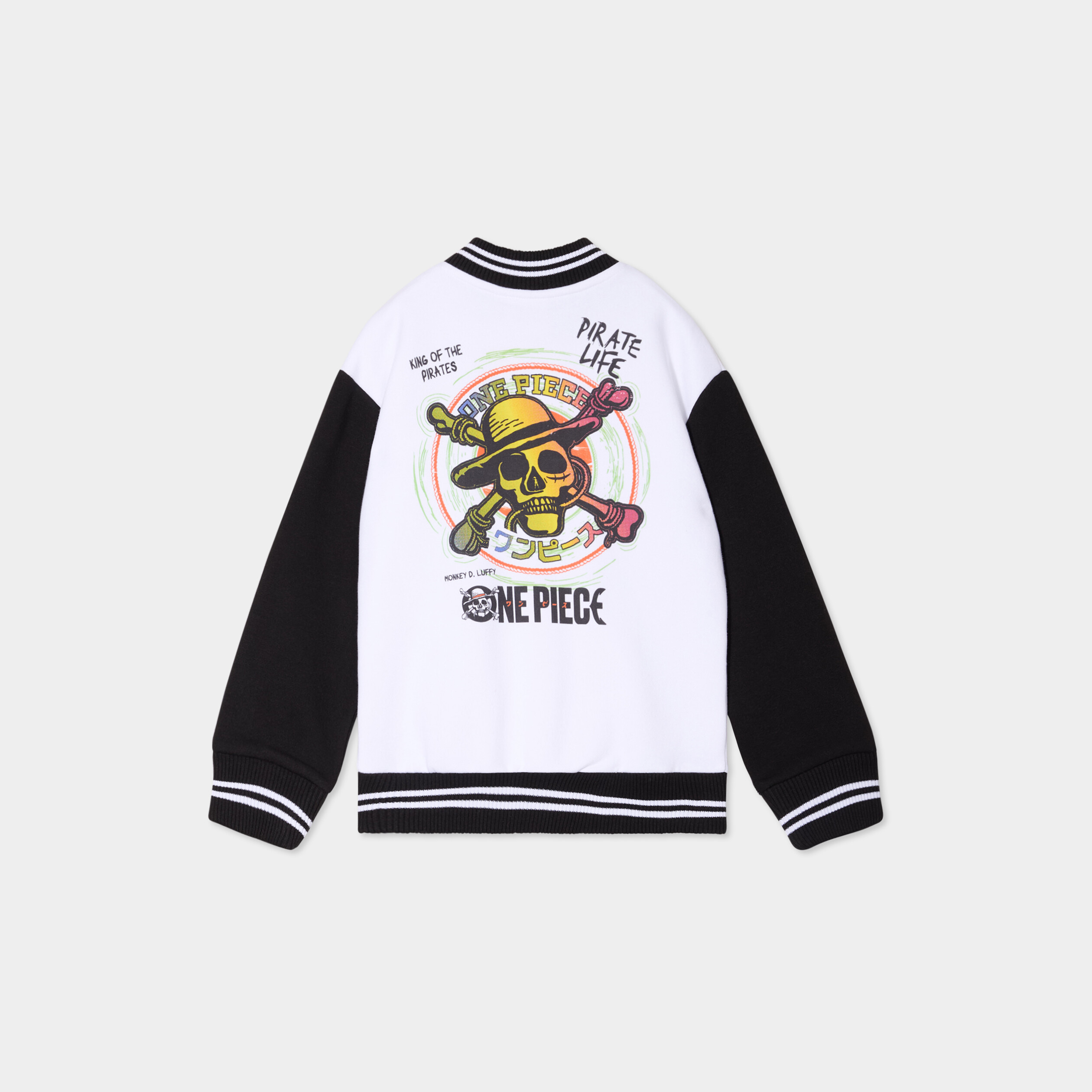 gilet col teddy boutonne one piece multicolore garcon Gilet col teddy boutonné One Piece multicolore garçon