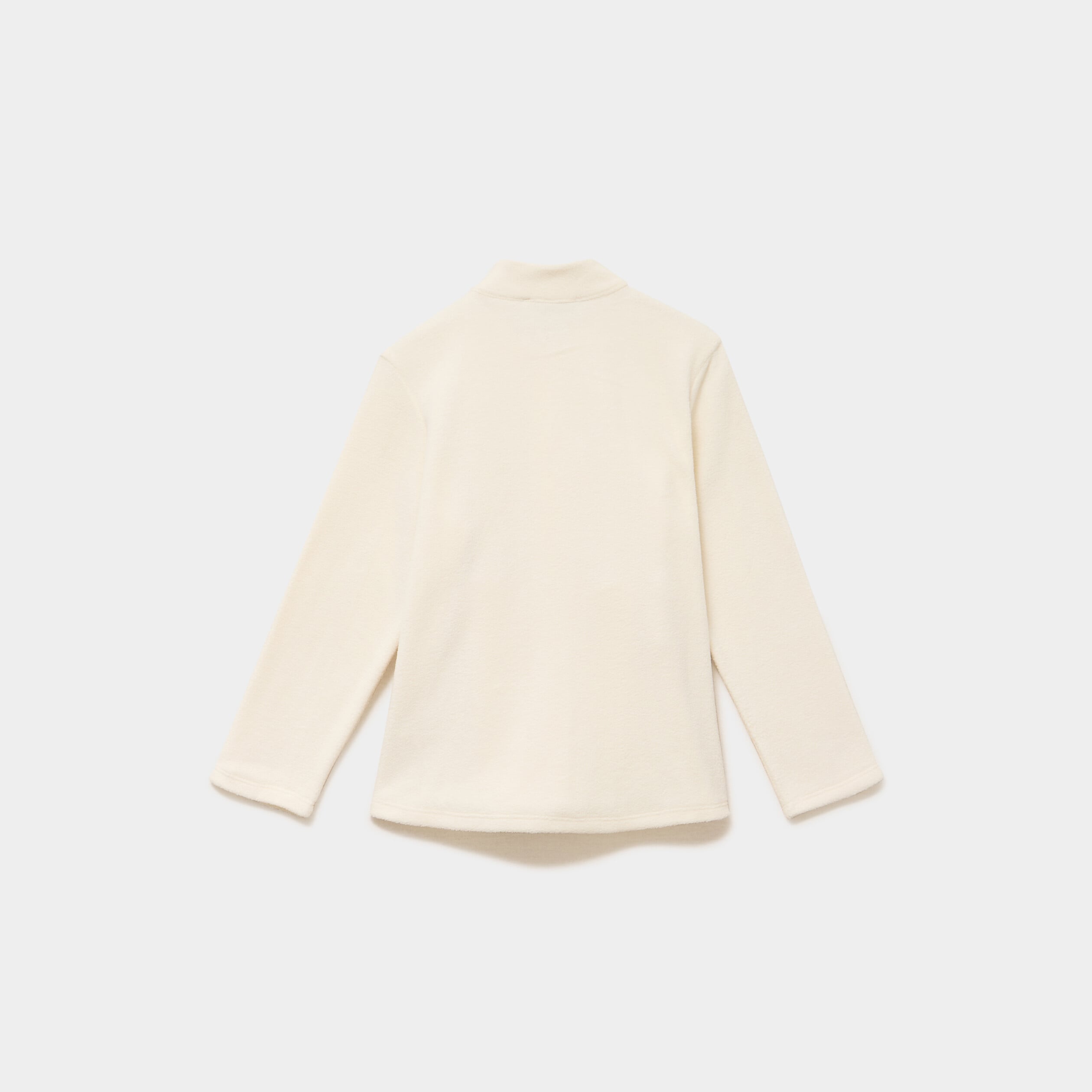 Gilet polaire zipp&eacute; manches longues blanc mixte