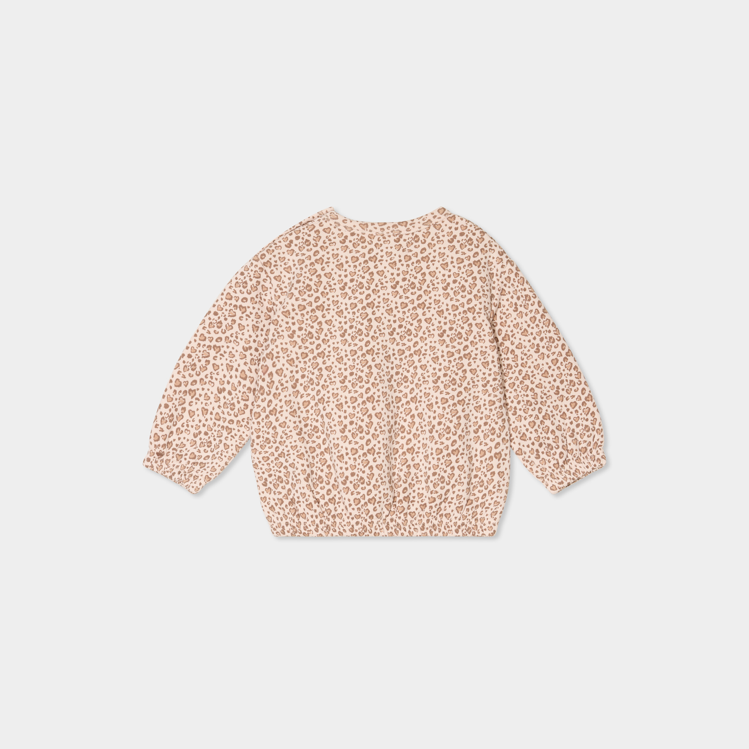 sweat oversize manches longues col rond creme bebef Sweat oversize manches longues col rond creme bébé fille