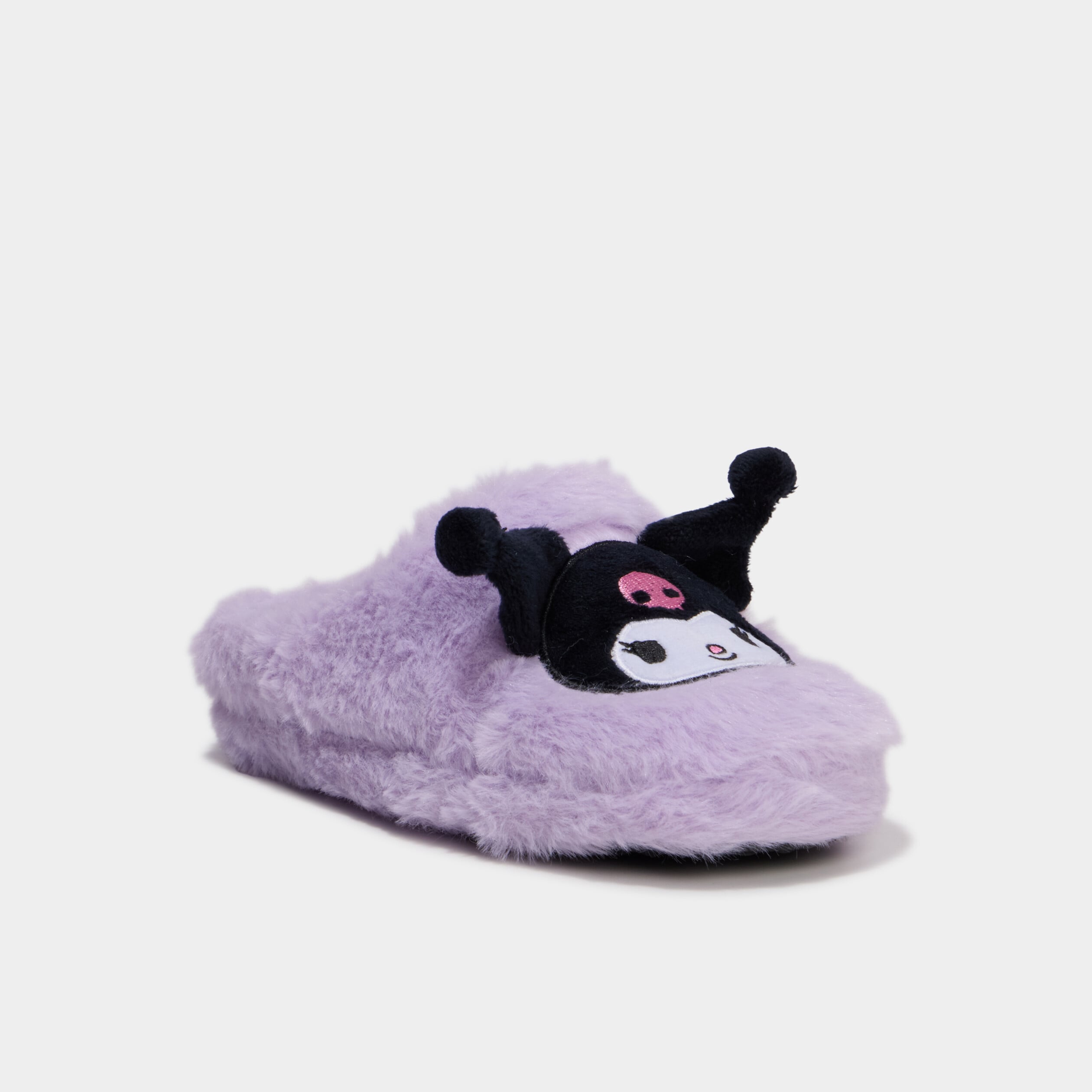 Chaussons fausse fourrure Kuromi multicolore fille