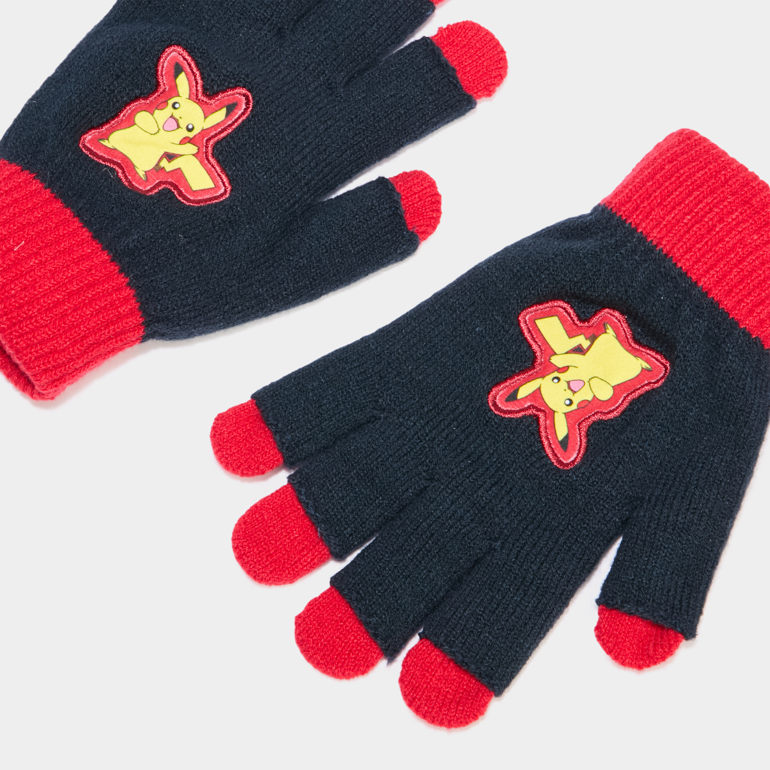 Gants effet 2-en-1 Pok&eacute;mon Pikachu bleu marine gar&ccedil;on