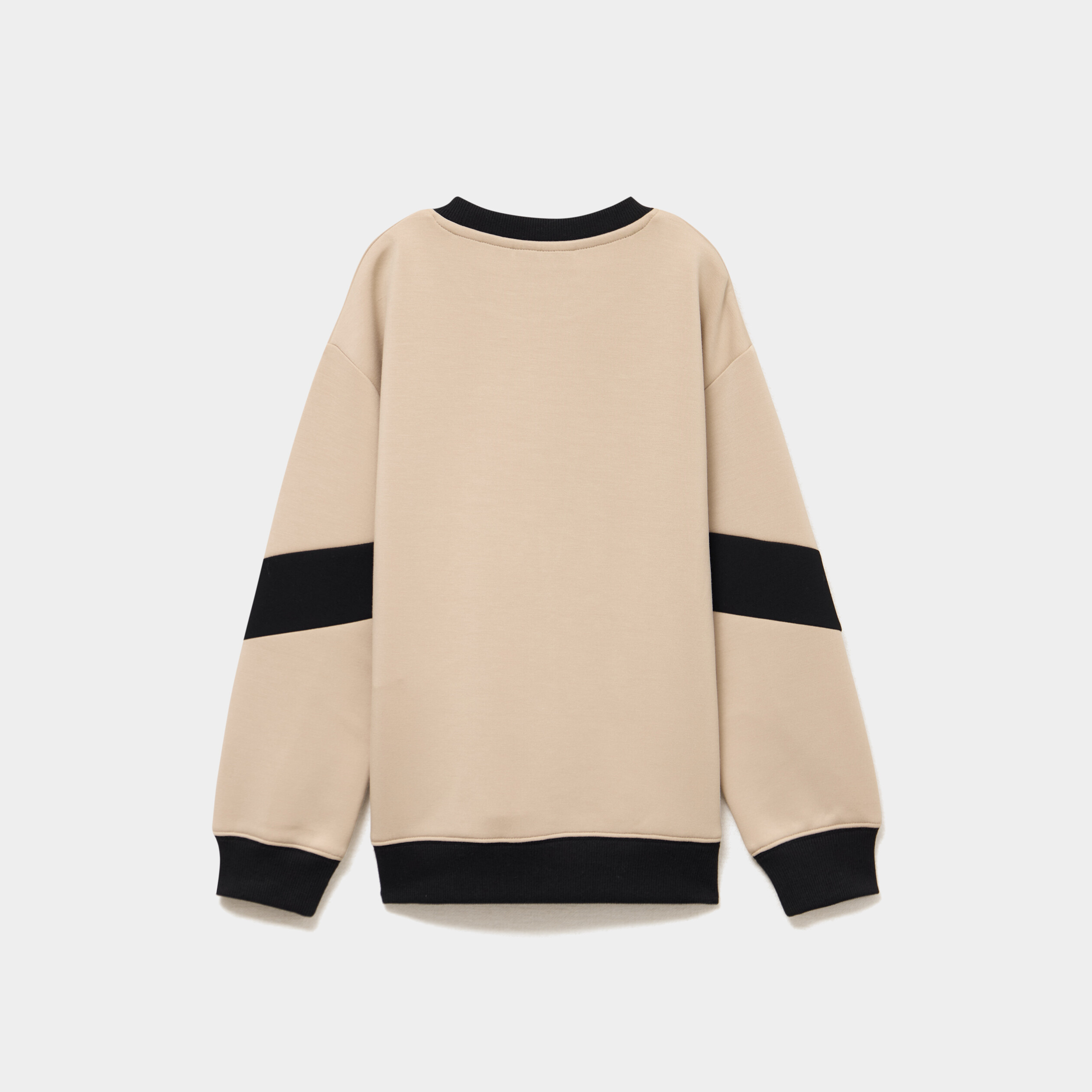 Sweat col rond manches longues Minecraft beige gar&ccedil;on
