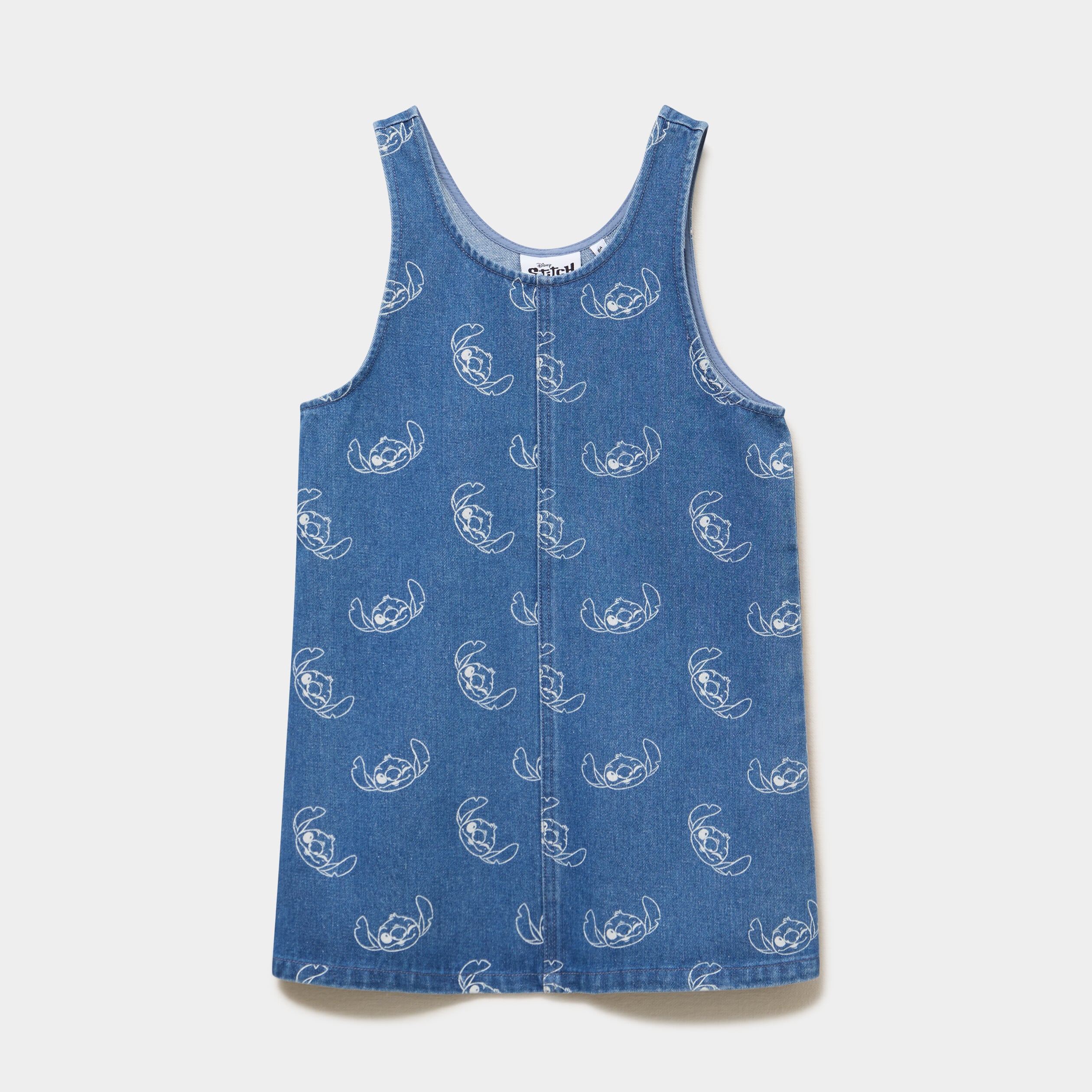 Robe chasuble en jean Stitch denim stone fille