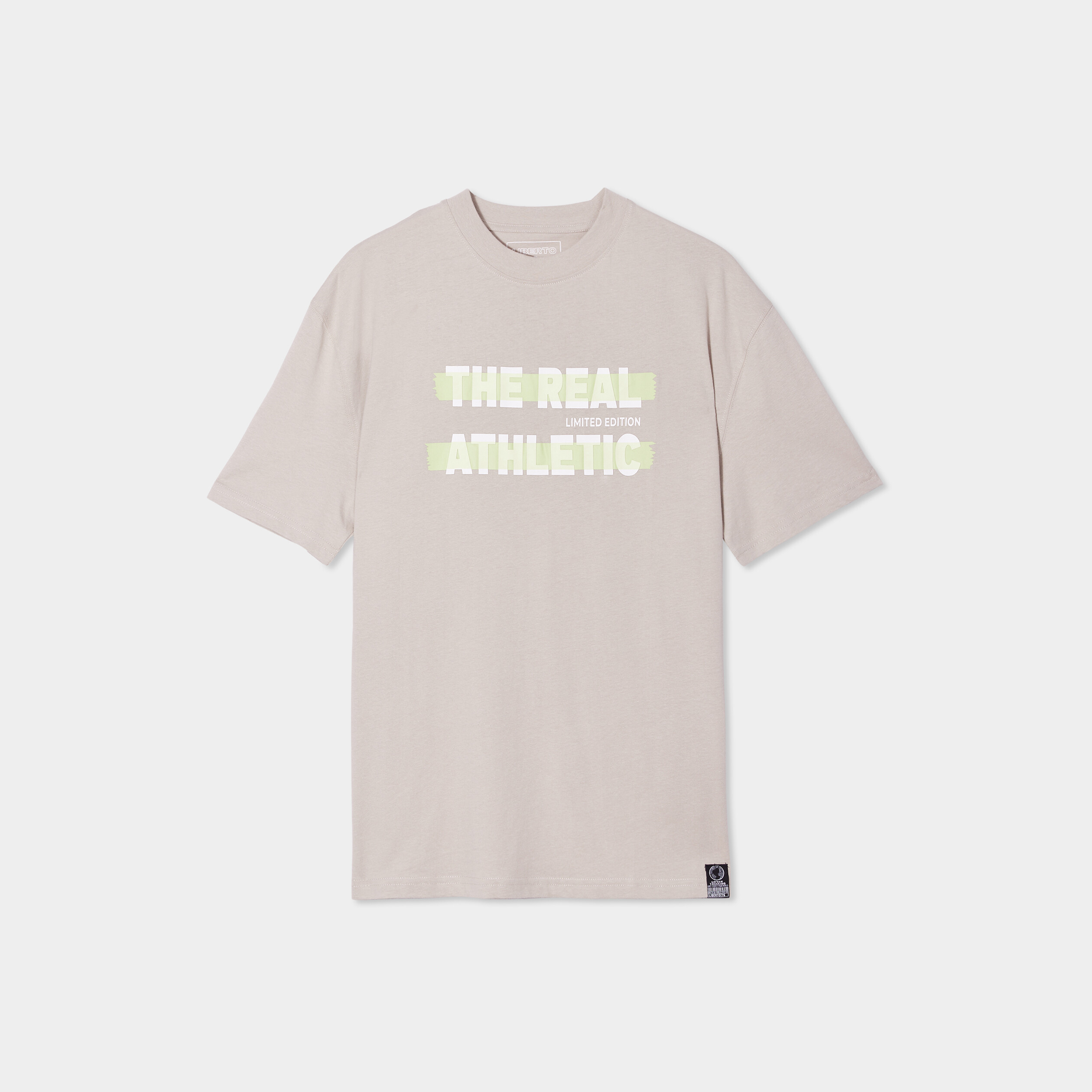 t shirt avec manches courtes liberto gris clair homme T-shirt avec manches courtes Liberto gris clair homme