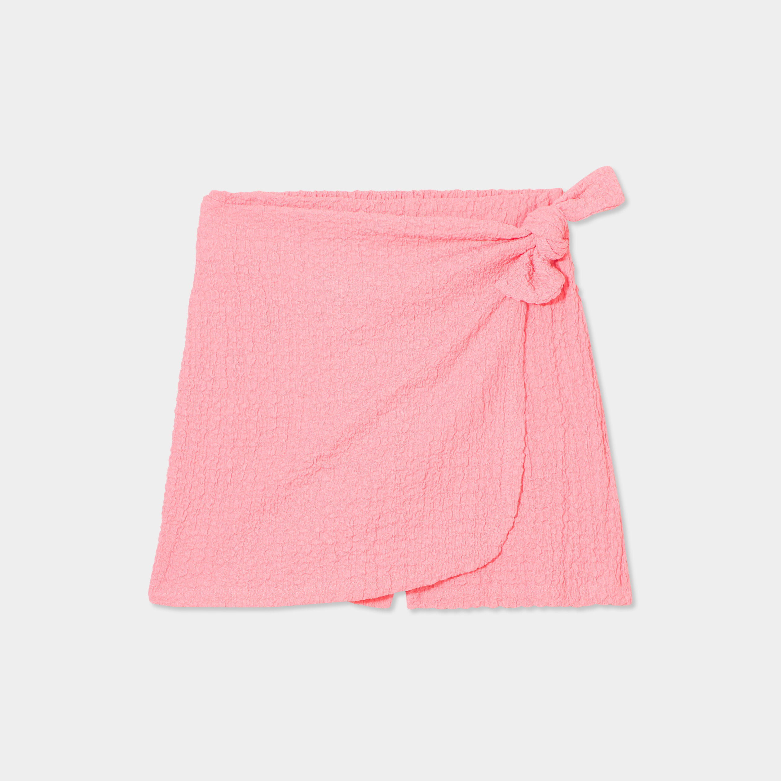 jupe short droite rose fille Jupe-short droite rose fille