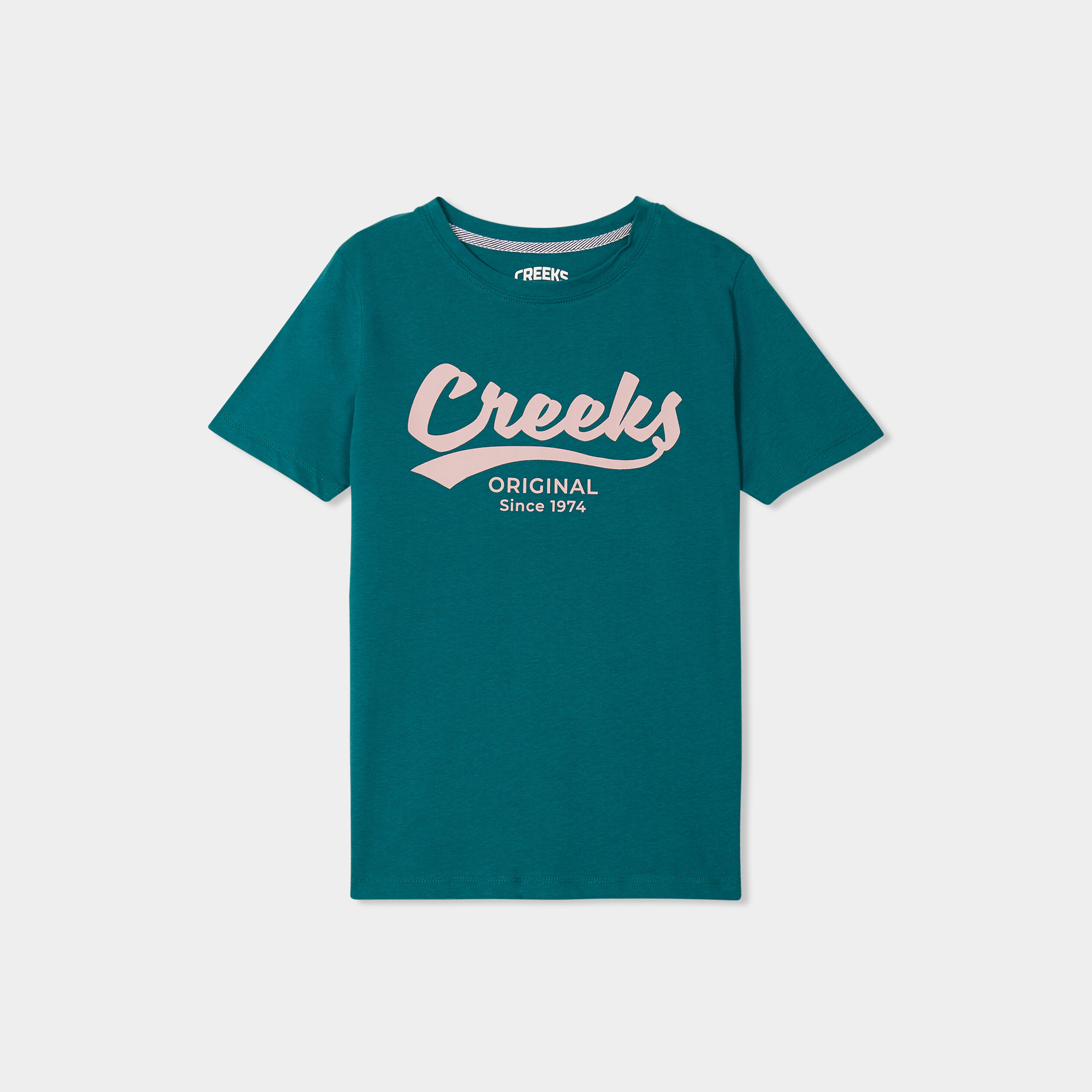 t shirt oversize col rond coton creeks vert fonce femme T-shirt oversize col rond coton Creeks vert foncé femme