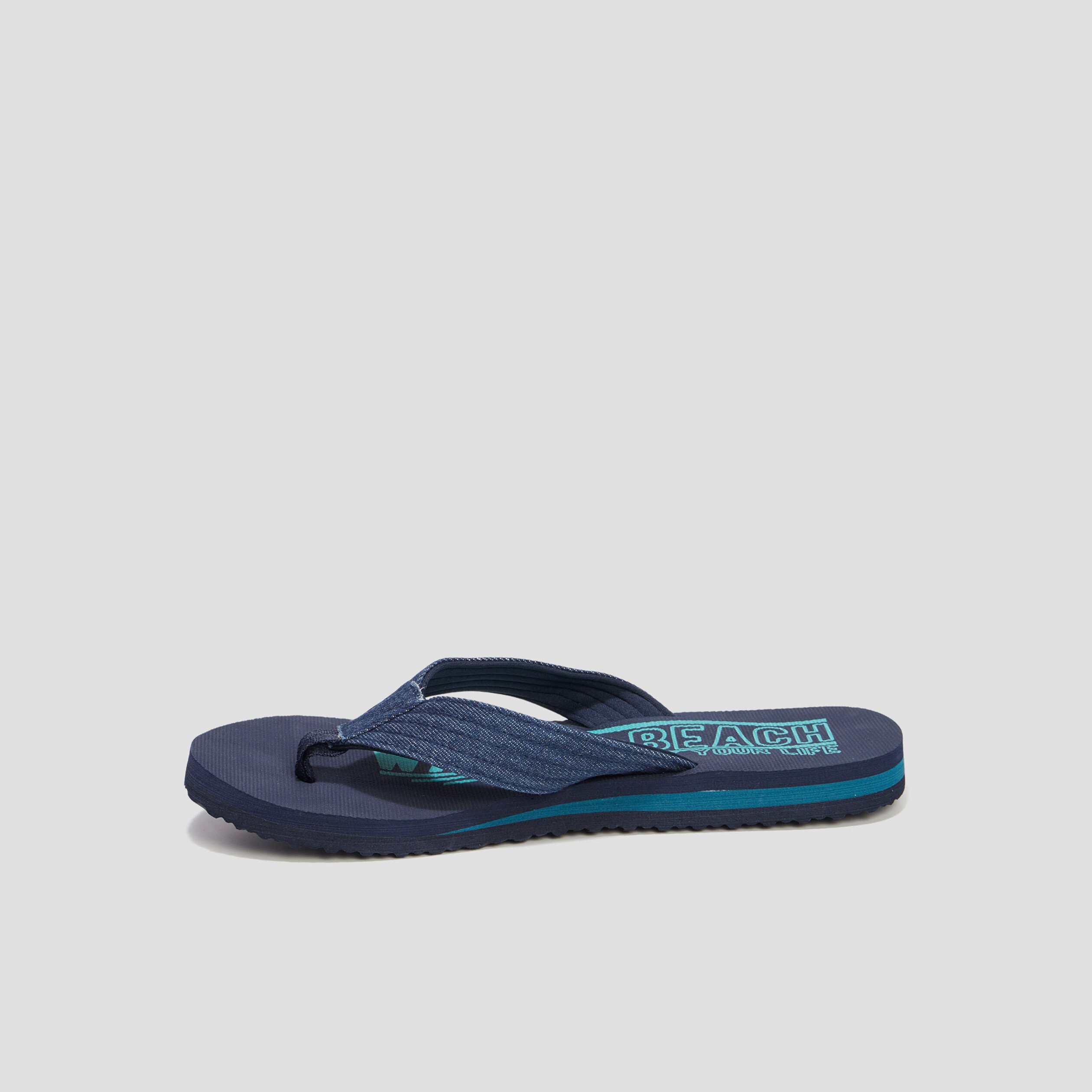 tongs brides en jean bleu homme Tongs brides en jean bleu homme