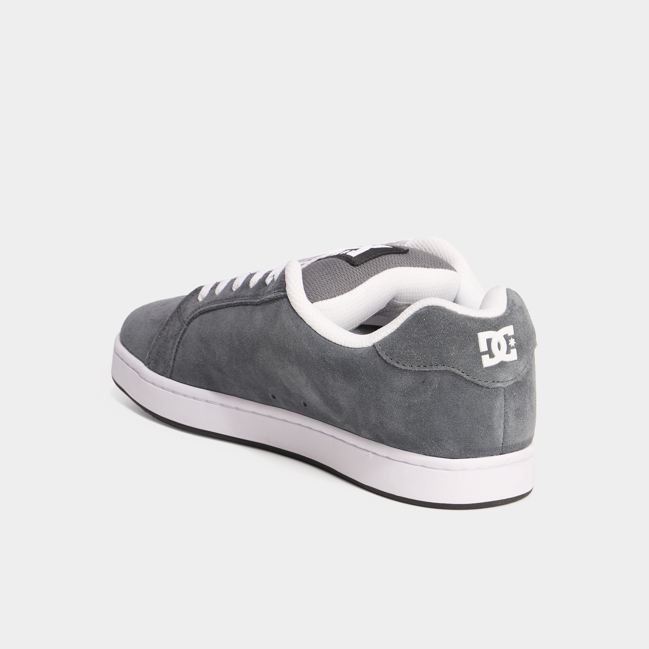 Tennis basses en cuir &agrave; lacets gris homme