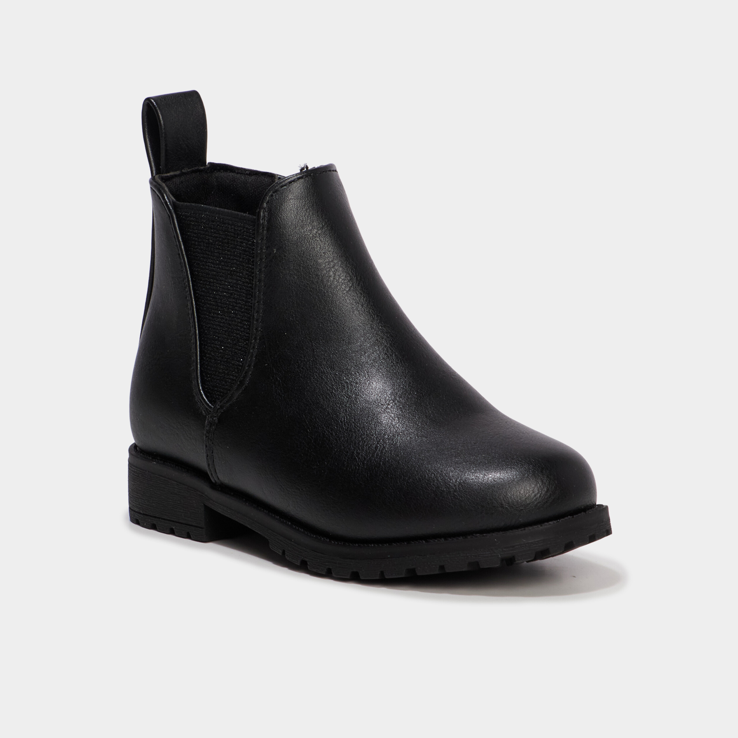 Boots chelsea zipp&eacute;es noir fille