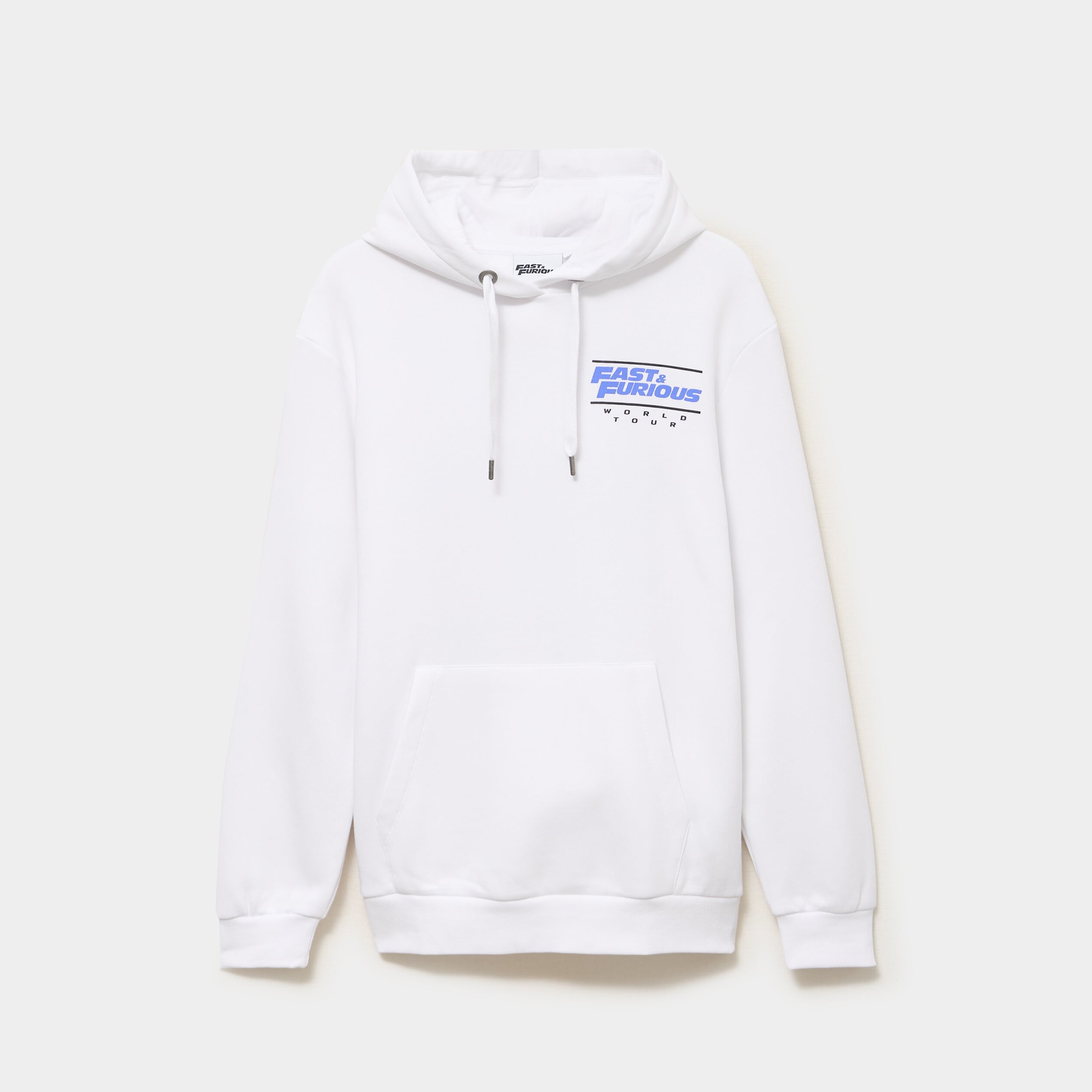 Sweat hoodie molleton Fast and Furious blanc homme
