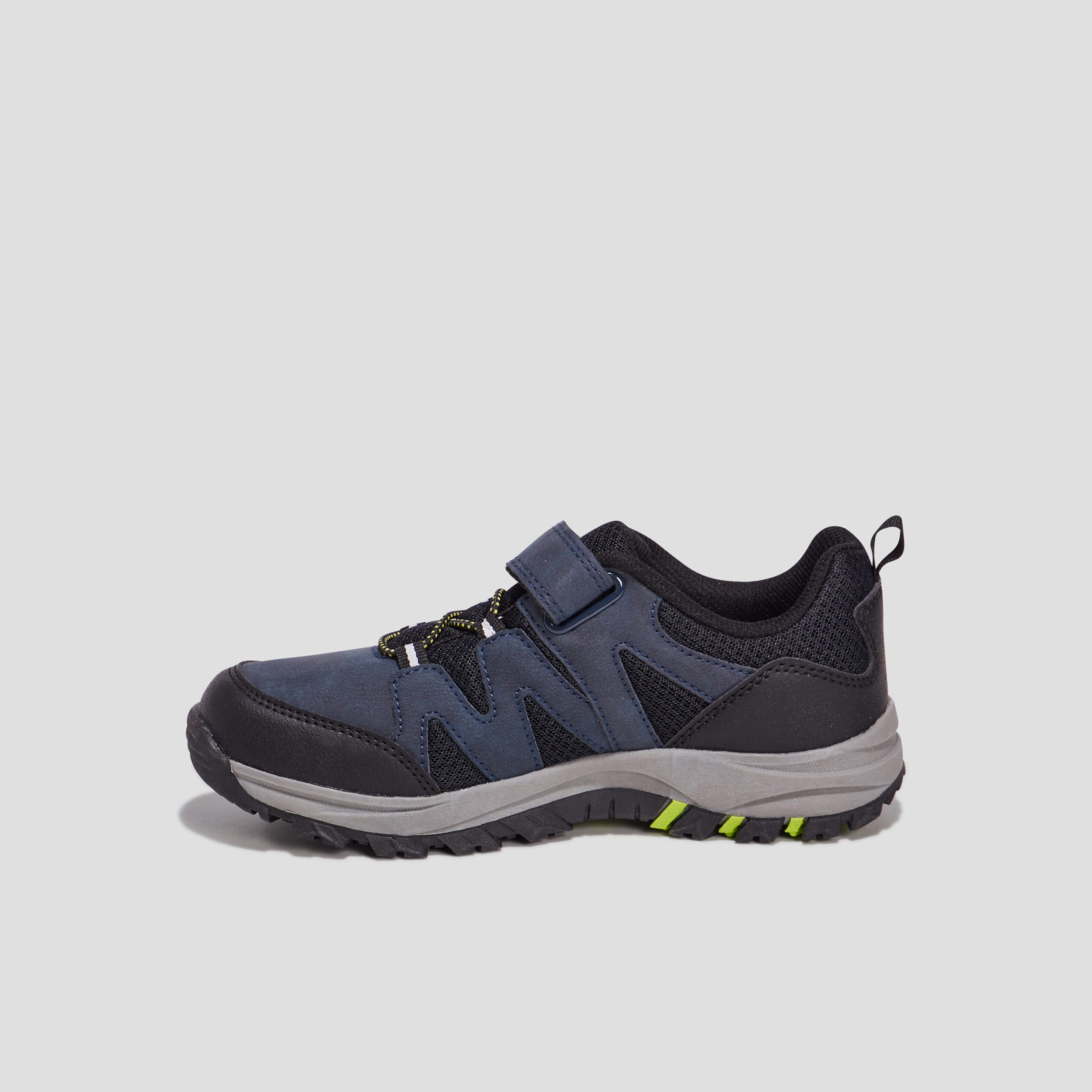 Baskets running à scratchs Trappeur bleu marine garçon