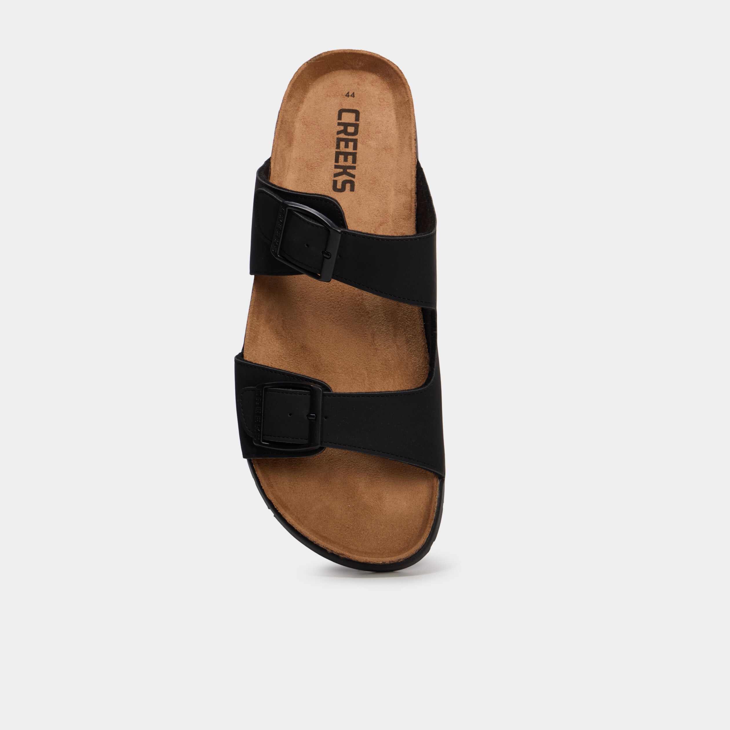 Sandales &agrave; boucles noir homme