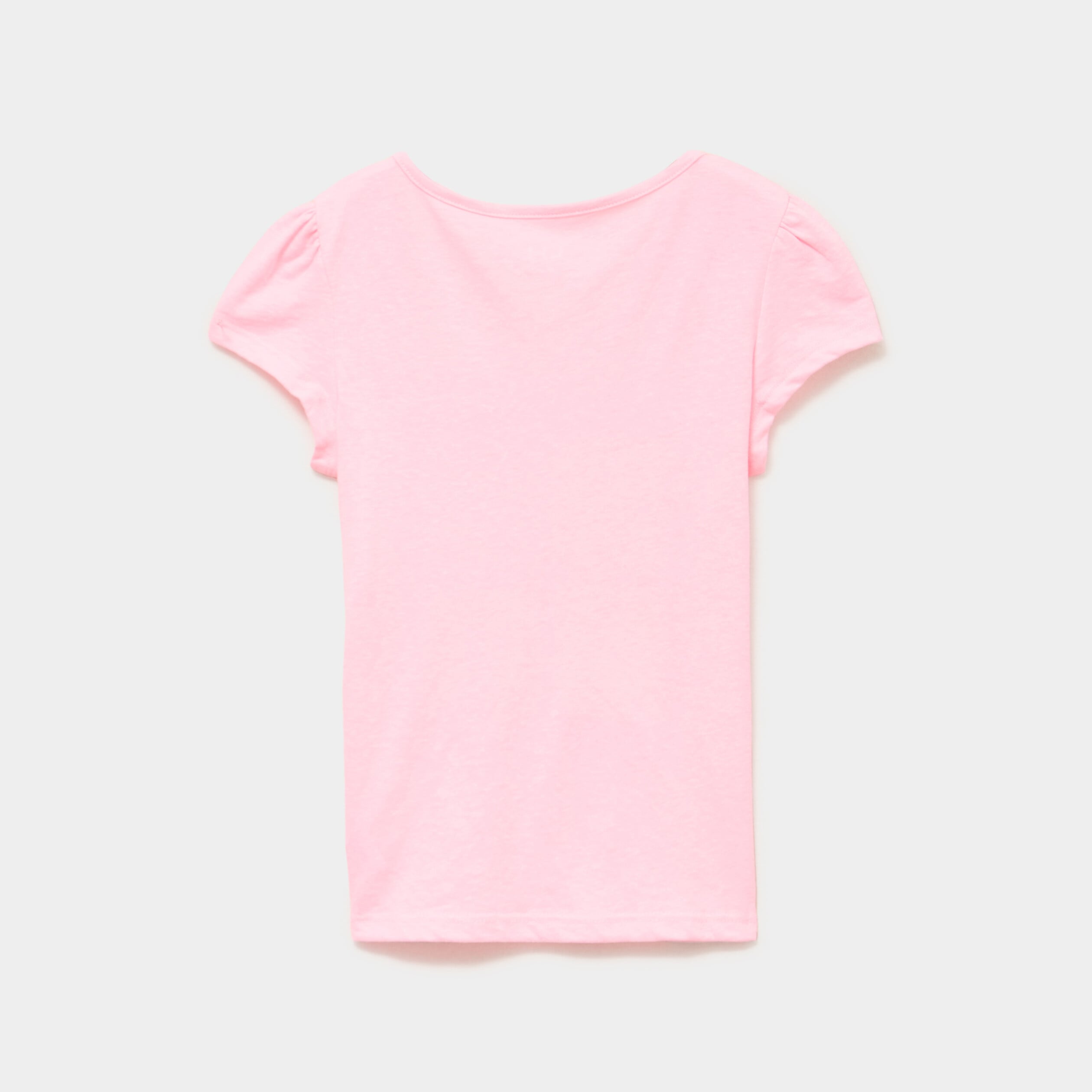 Ensemble pyjama t-shirt et short coton rose fluo fille