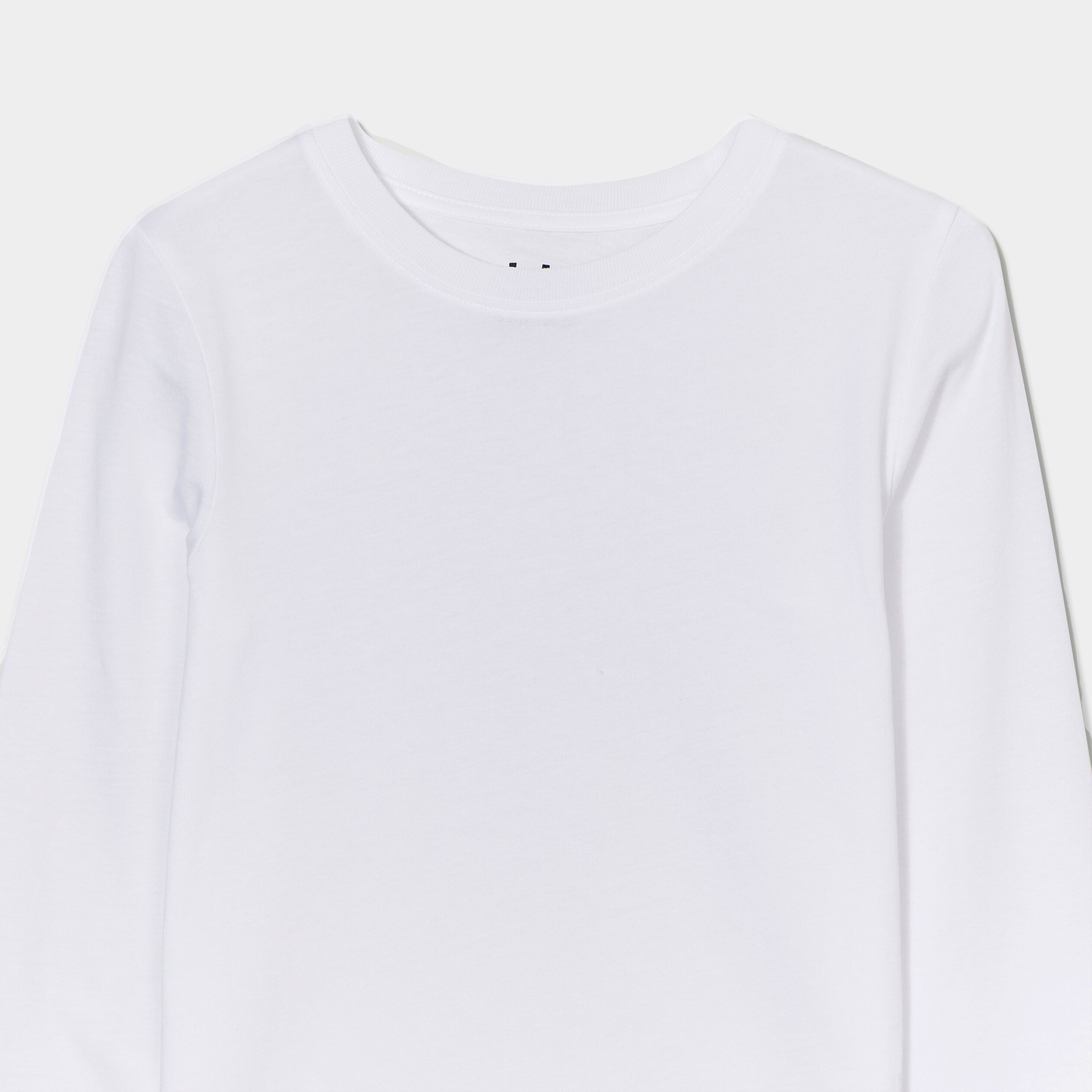 T-shirt manches longues blanc gar&ccedil;on