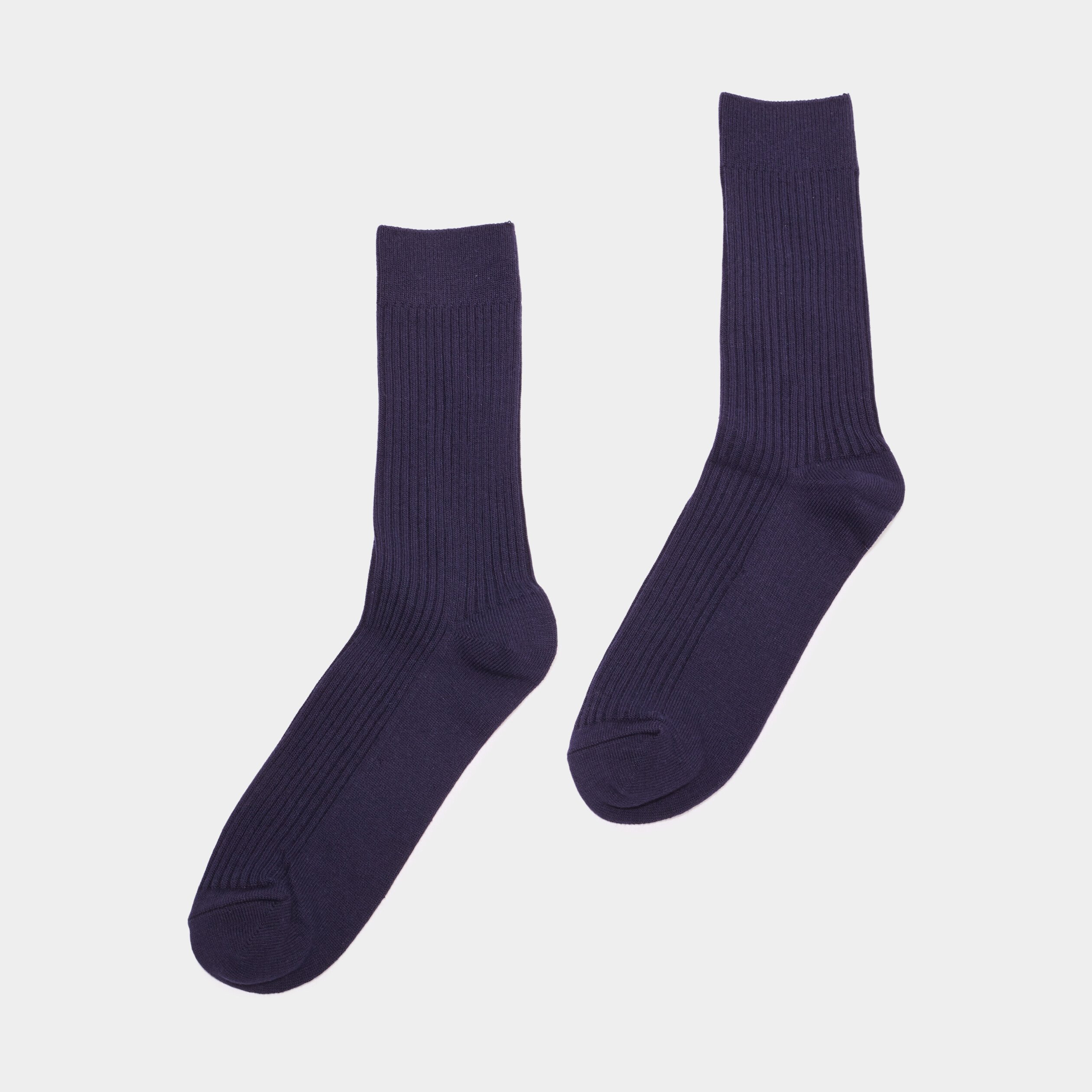 lot 2 paires chaussettes cotelees bleu marine homme Lot 2 paires chaussettes côtelées bleu marine homme
