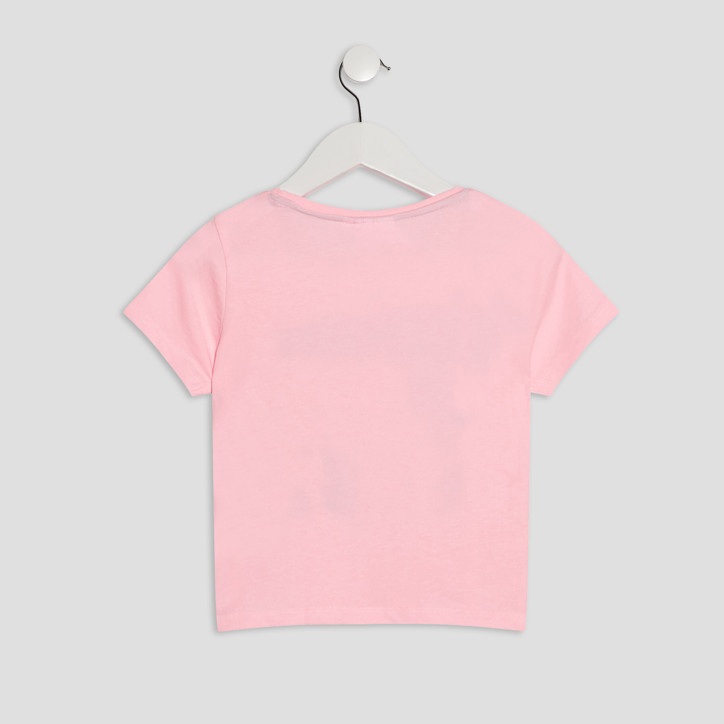 T-shirt manches courtes LOL rose fille