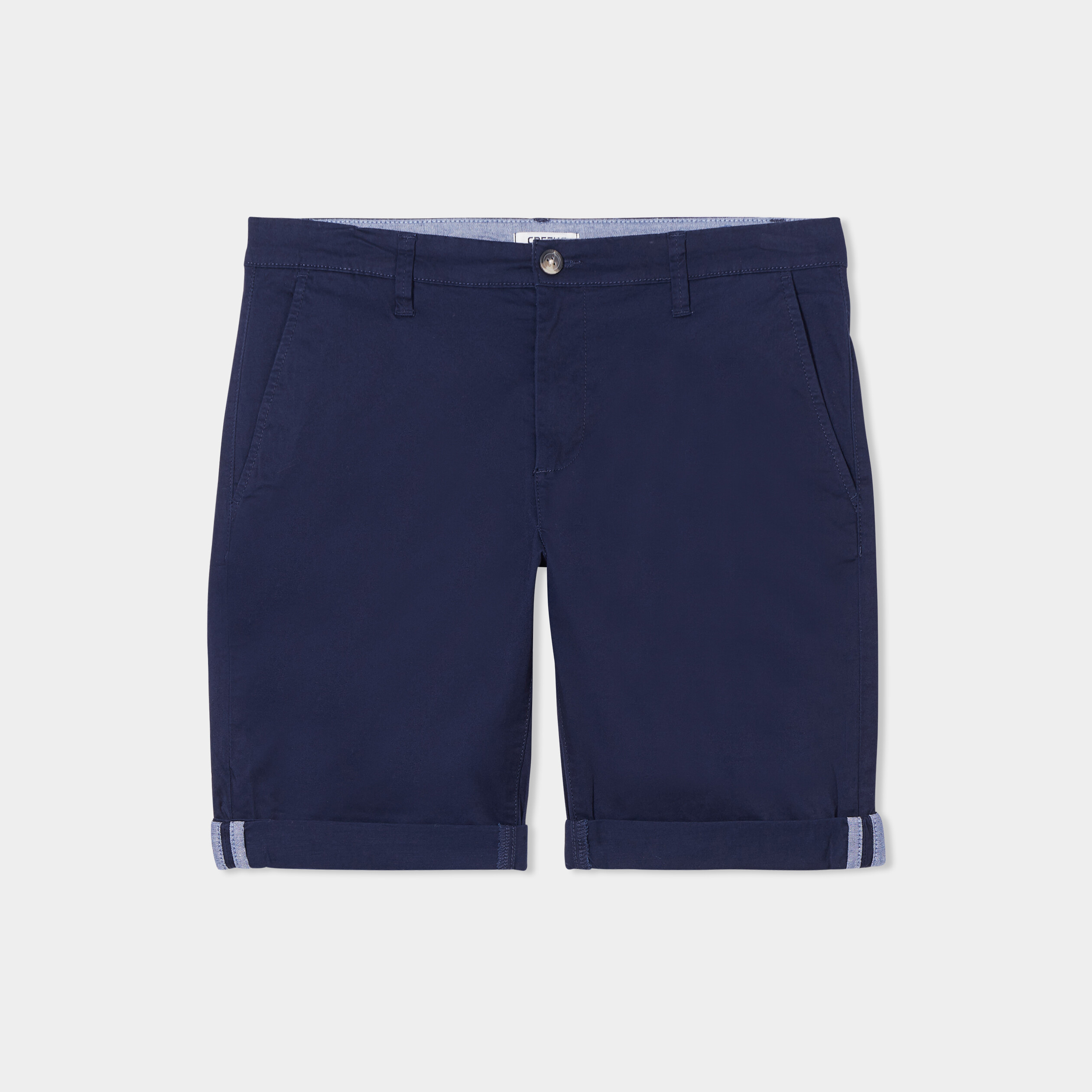 short chino slim creeks bleu marine homme Short chino slim Creeks bleu marine homme