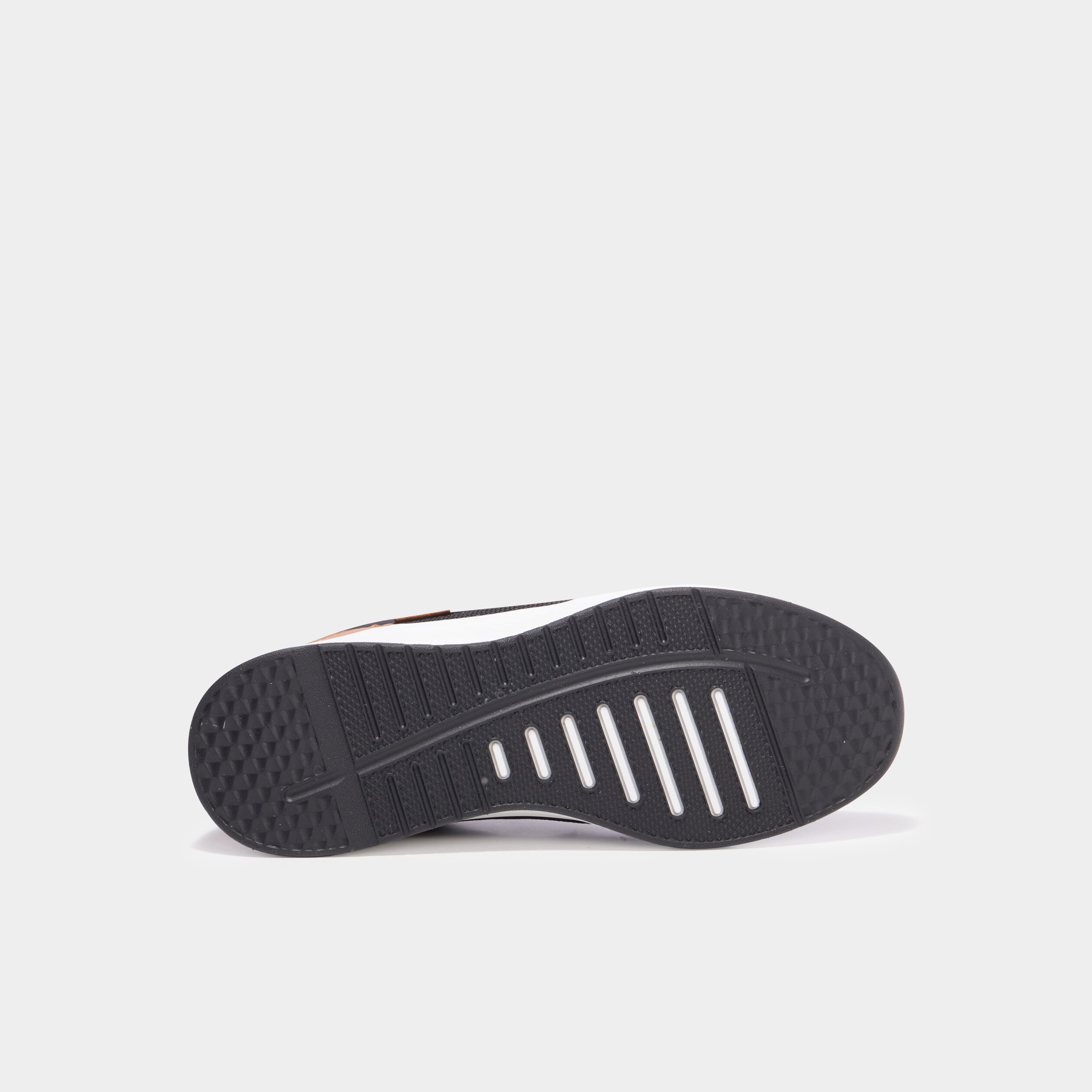 Baskets semelles &eacute;paisses noir homme