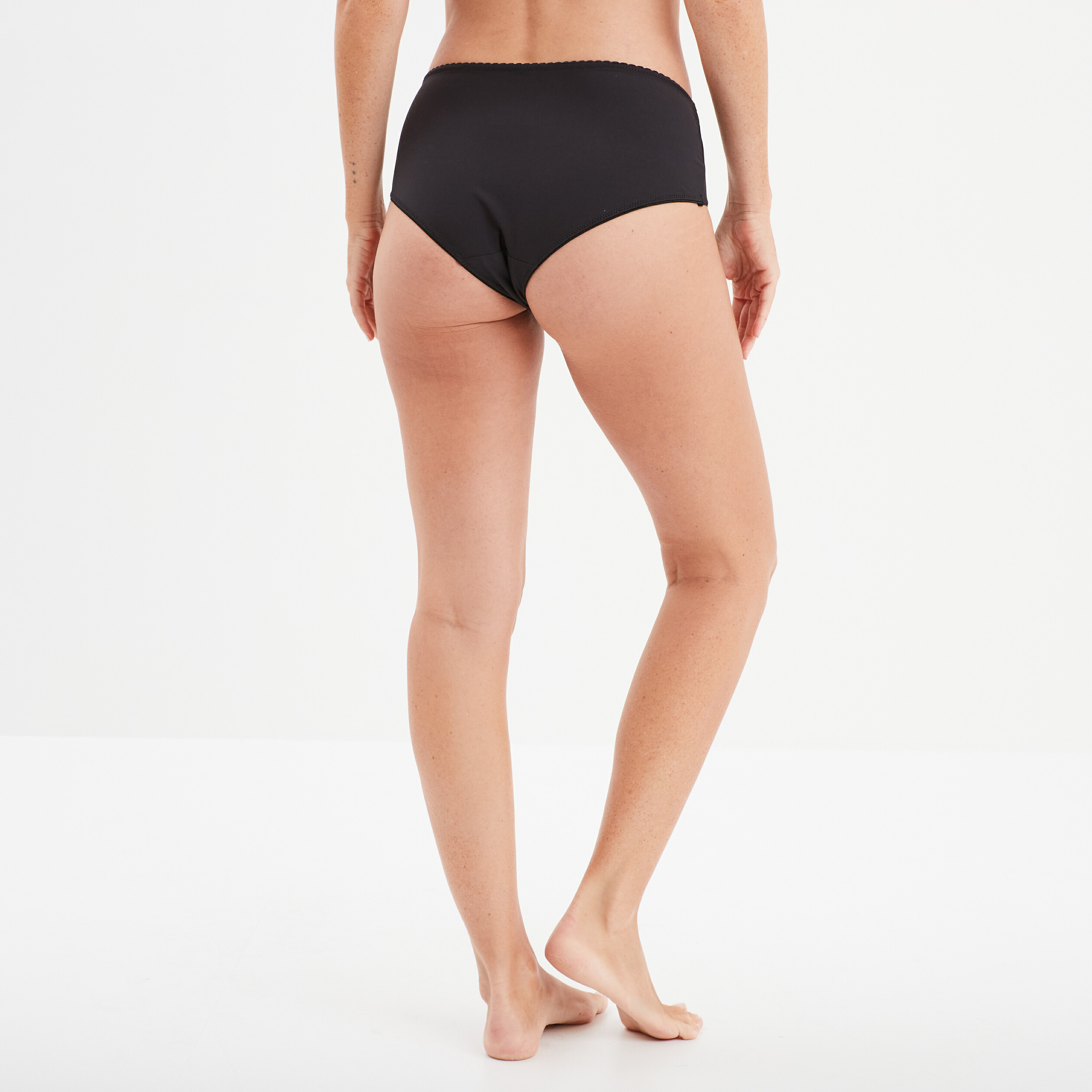 culotte effet gainant microfibre noir femme Culotte effet gainant microfibre noir femme