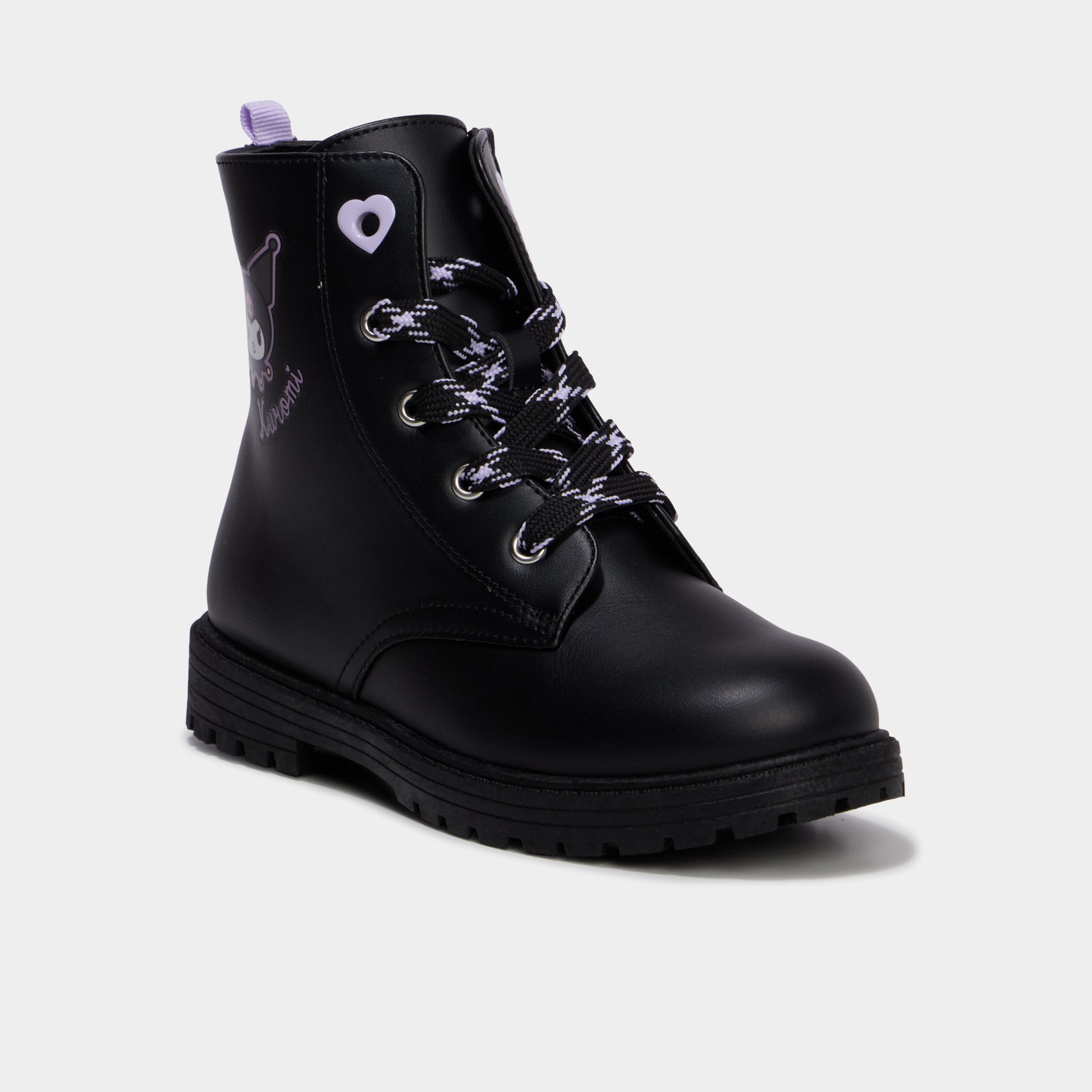 Boots crant&eacute;es Hello Kitty Kuromi noir fille