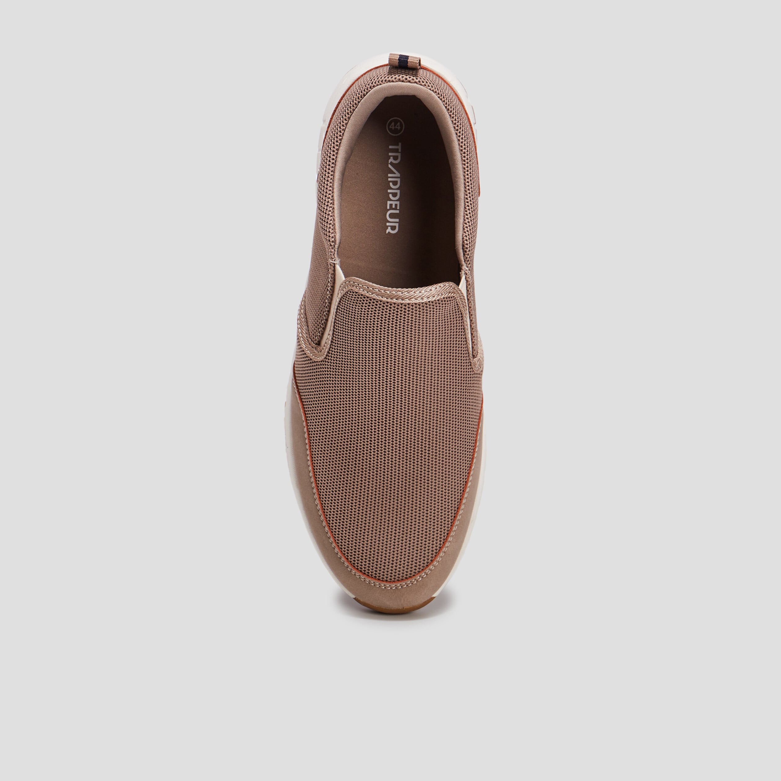 Baskets avec languette d'enfilage sable homme