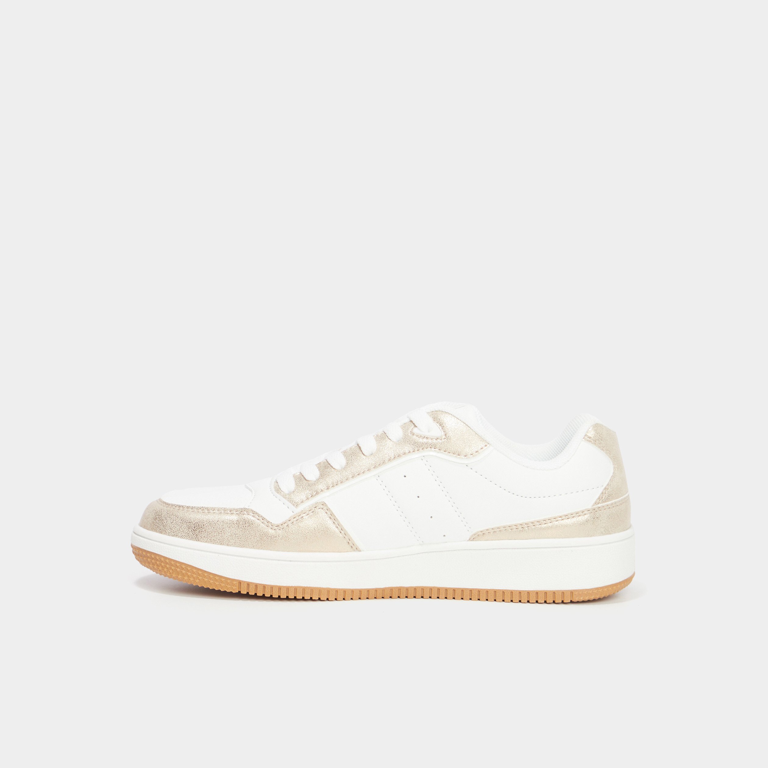 tennis basses semelle epaisse creeks jaune or femme Tennis basses semelle épaisse Creeks jaune or femme