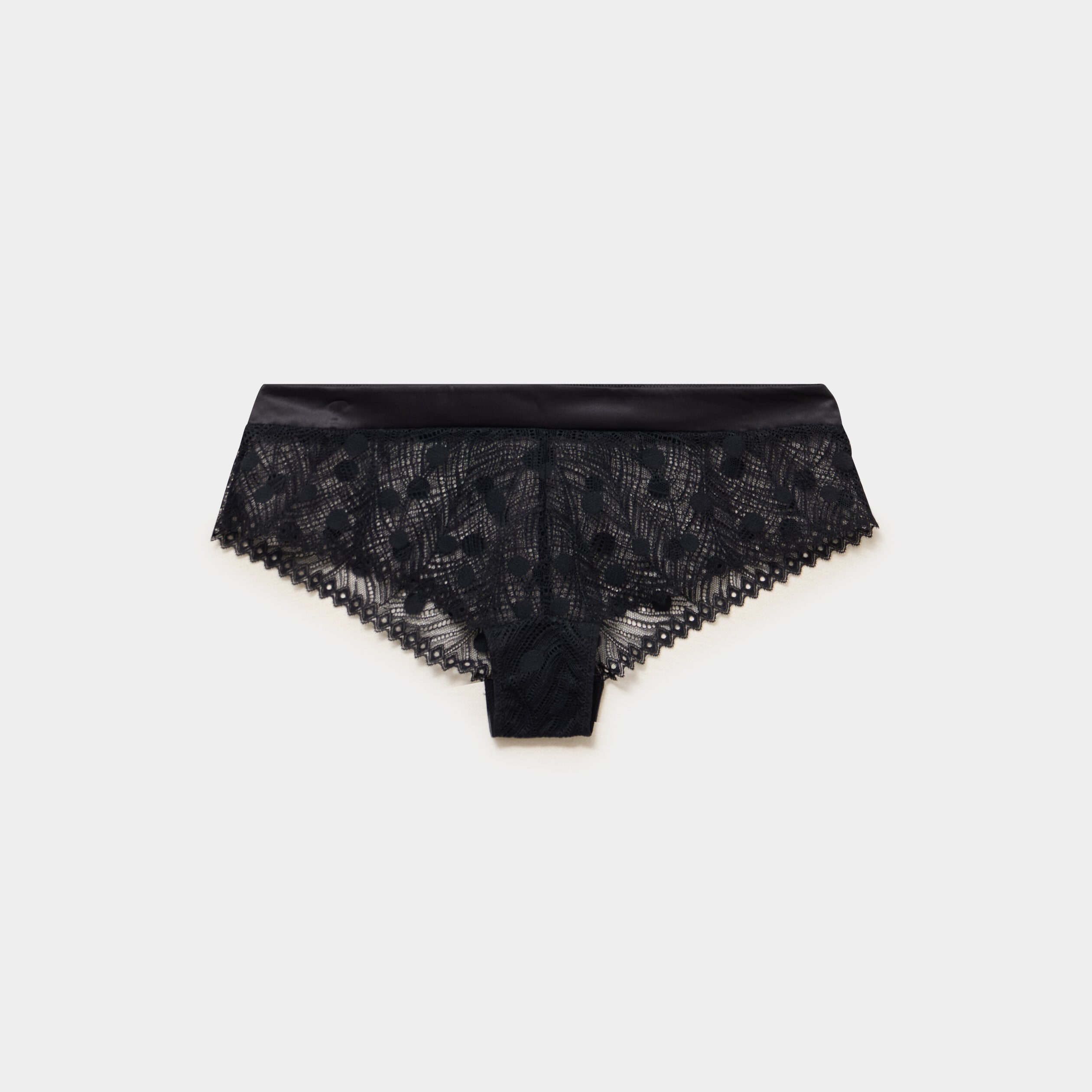 Shorty dentelle noir femme