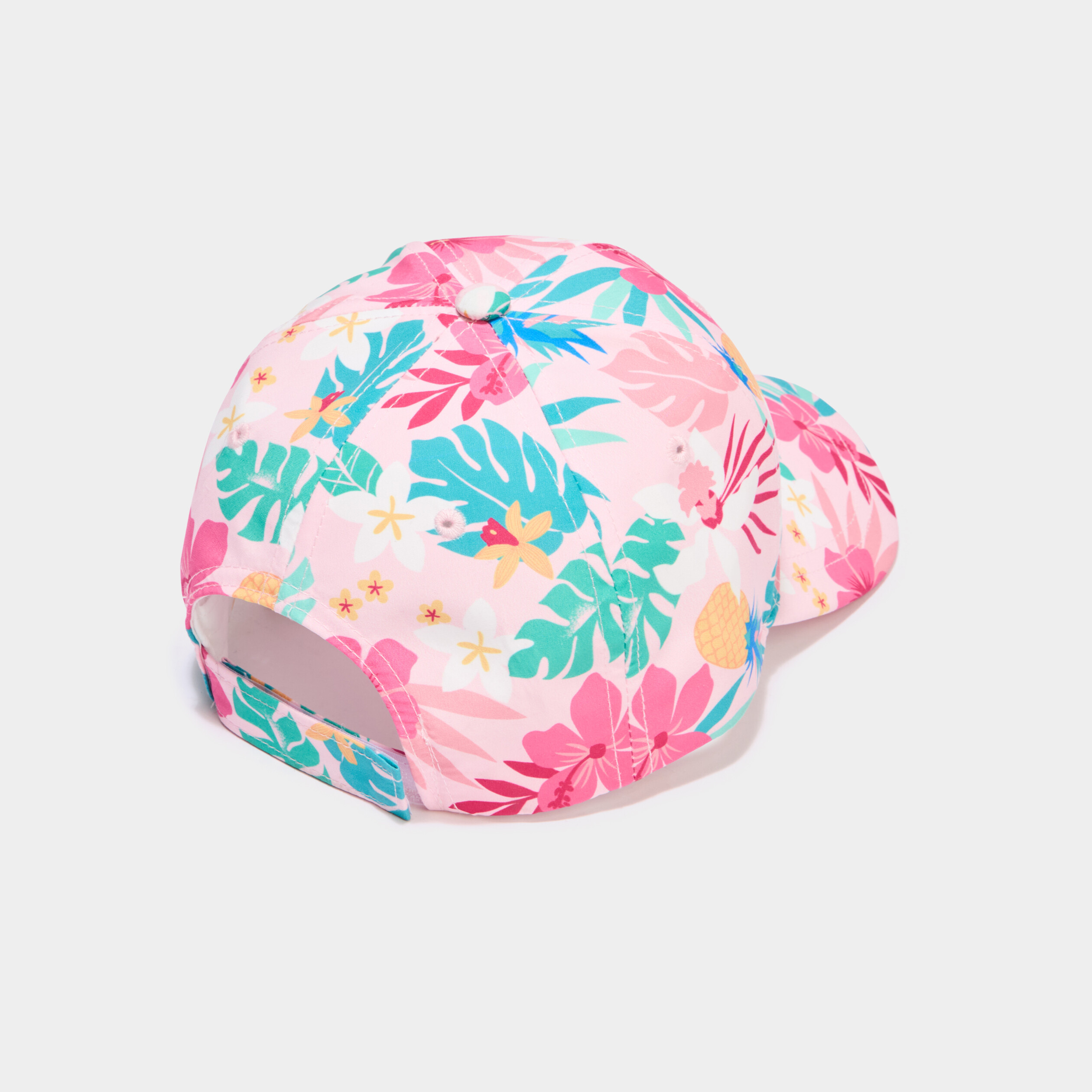 Casquette ajustable bomb&eacute;e rose fille