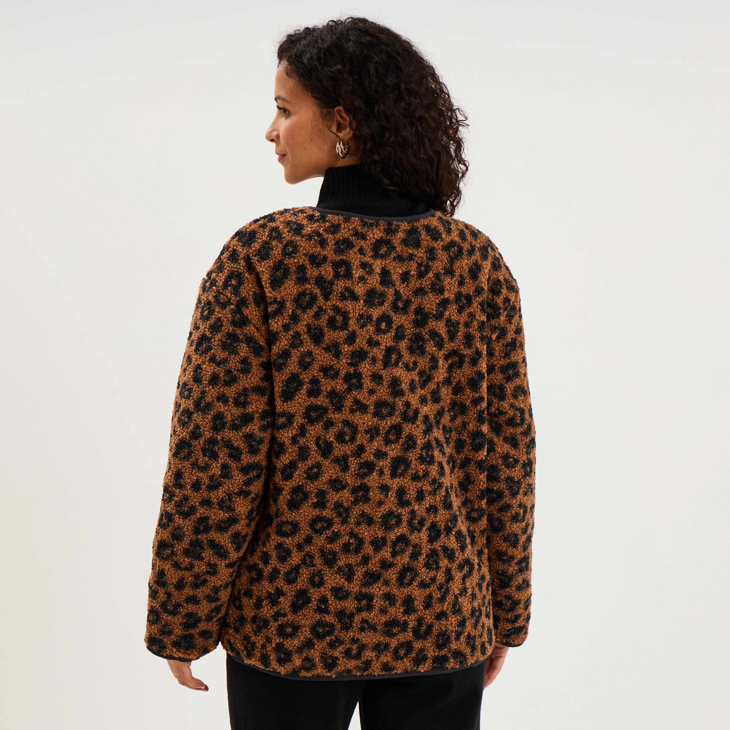 Veste polaire r&eacute;versible et matelass&eacute;e noir femme
