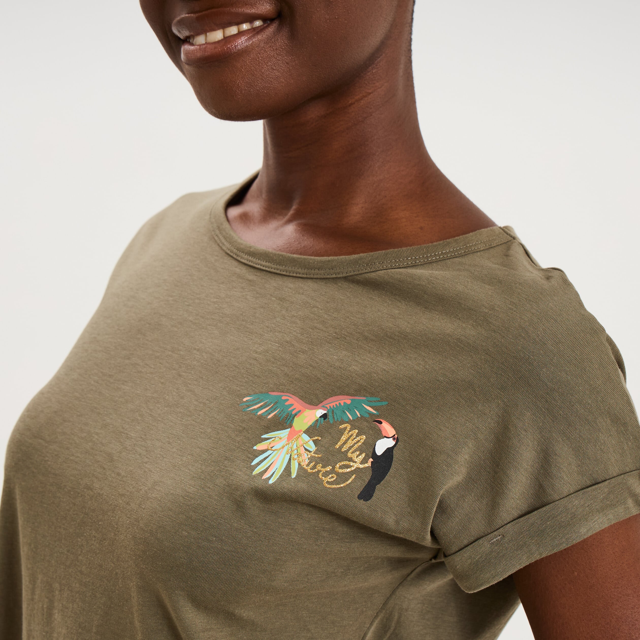 Ensemble pyjama short et t-shirt ecru femme