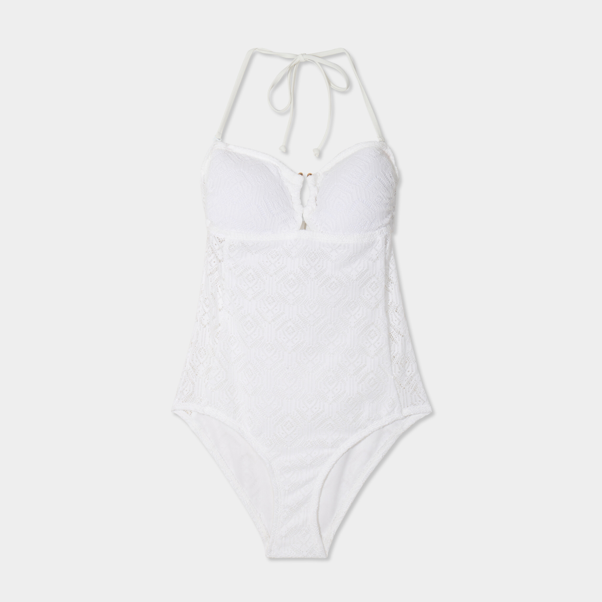 maillot de bain une piece bandeau blanc femme Maillot de bain une pièce bandeau blanc femme