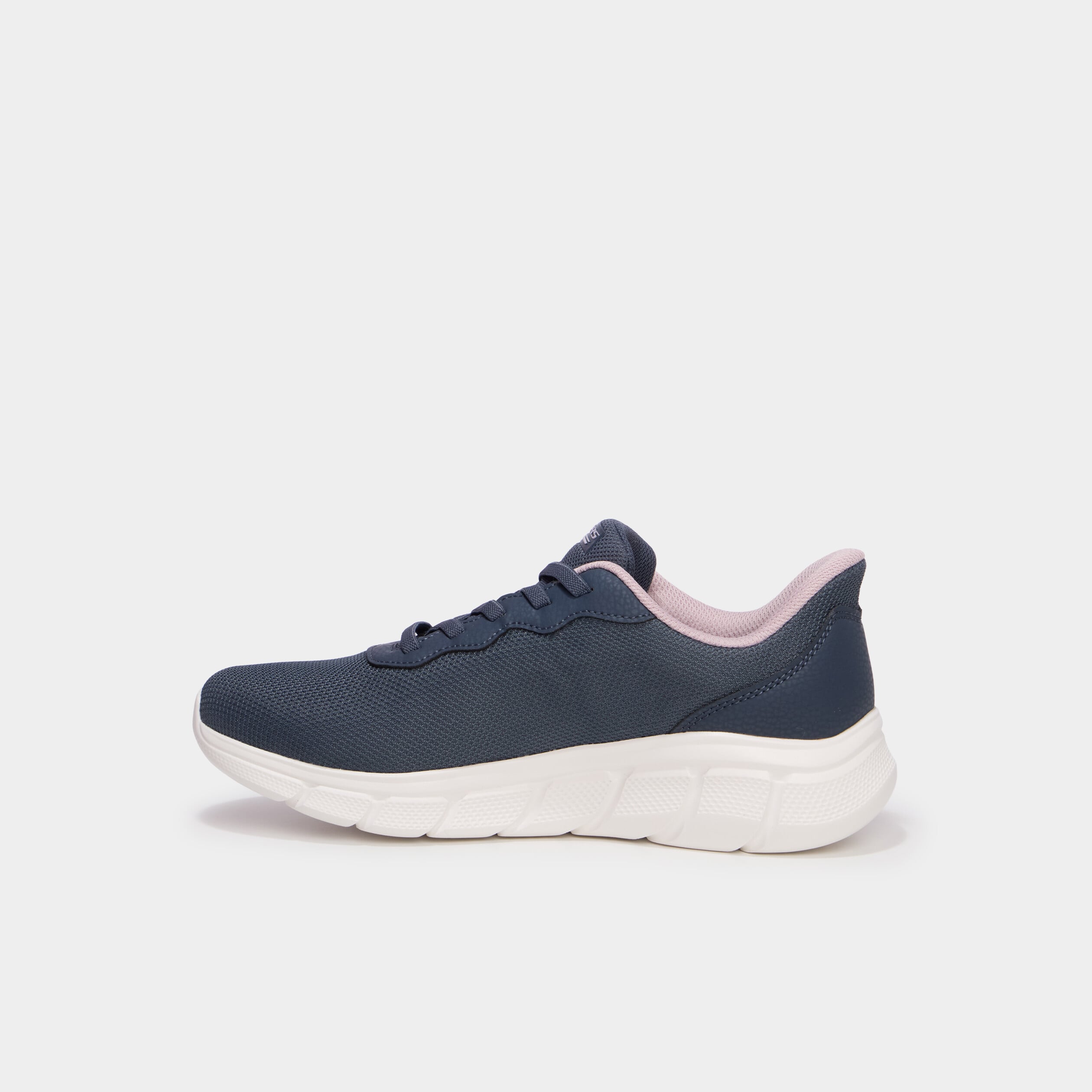 Baskets running lacets &eacute;lastiqu&eacute;s gris femme