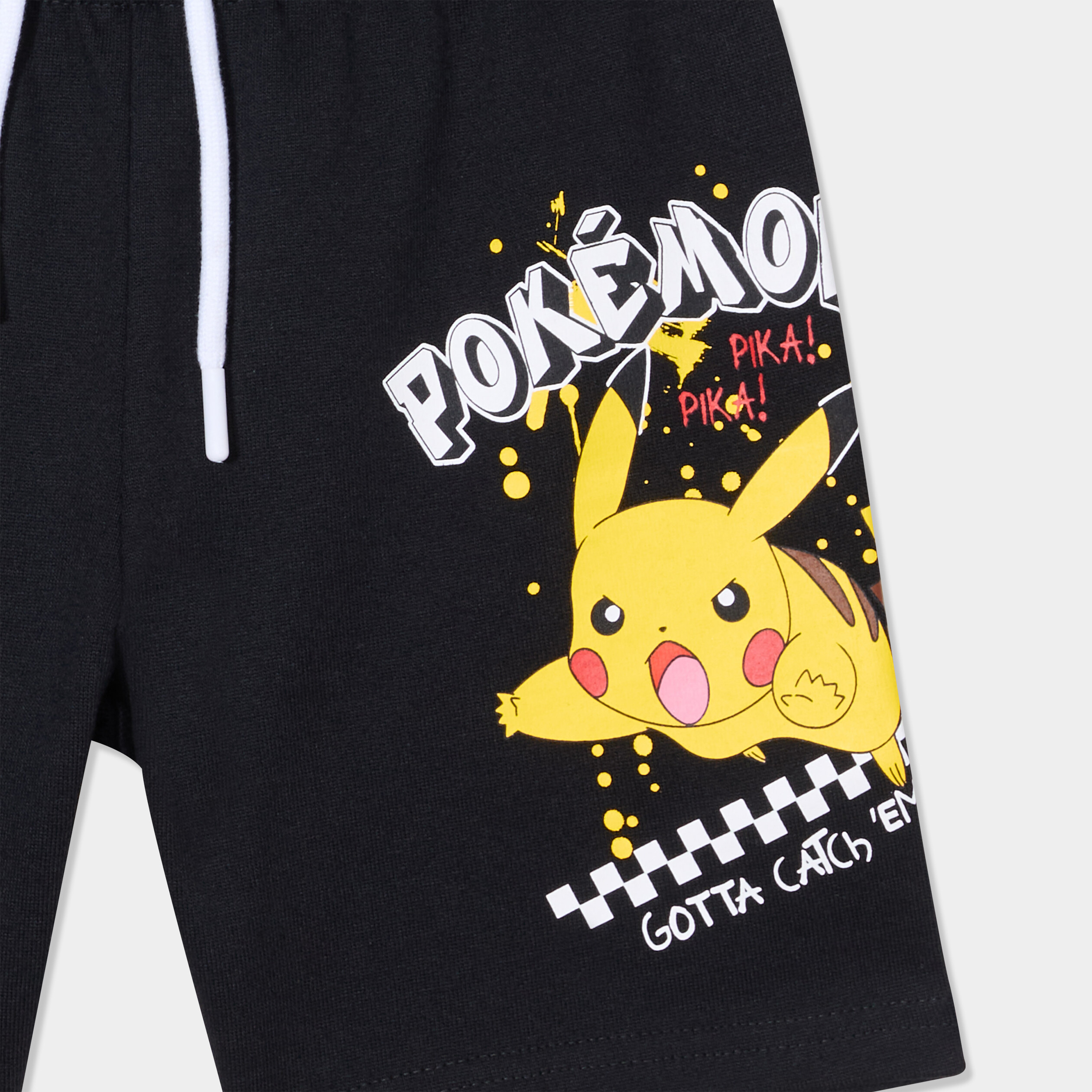 bermuda regular pokemon pikachu noir garcon Bermuda regular Pokémon Pikachu noir garçon
