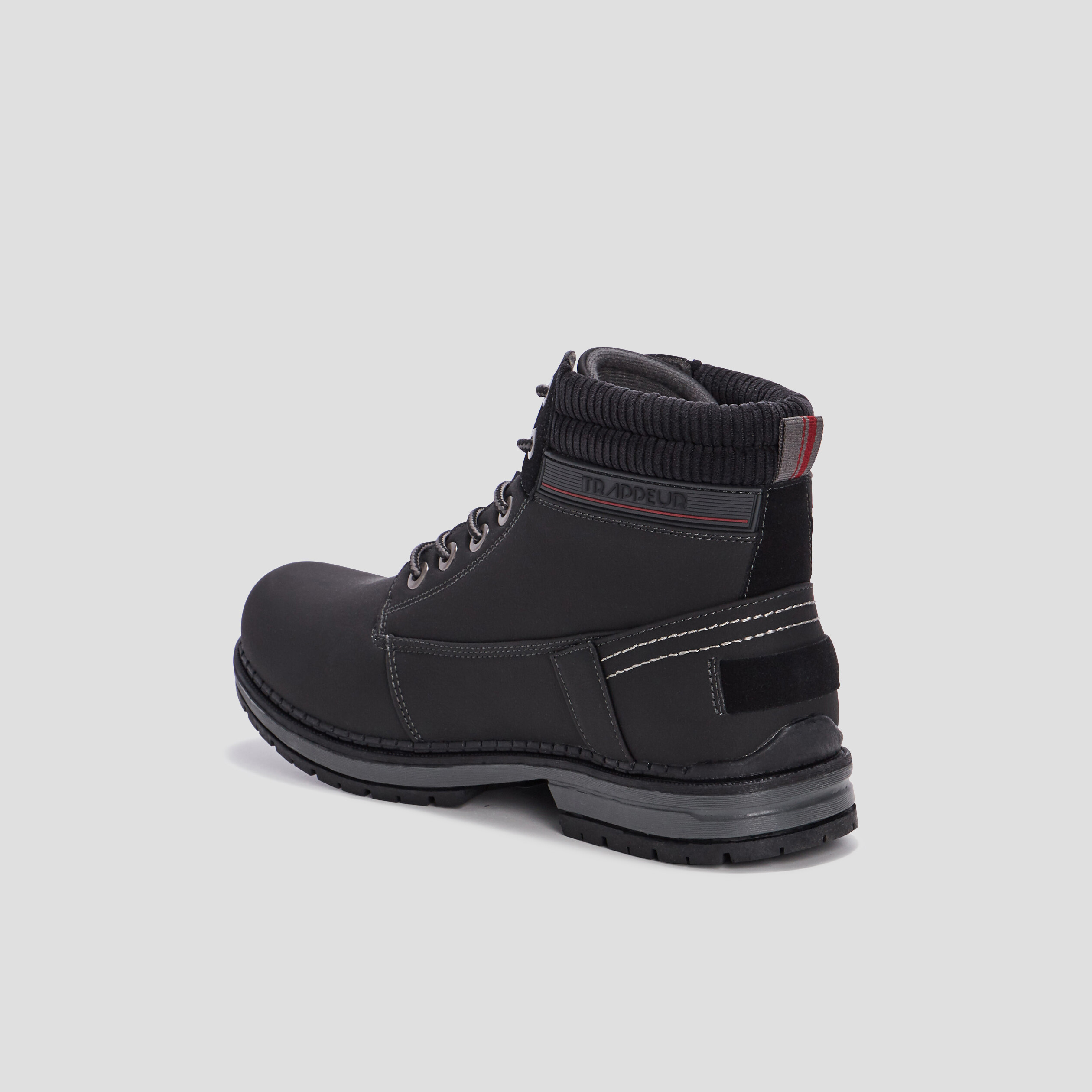 boots semelle crantees noir homme Boots semelle crantées noir homme