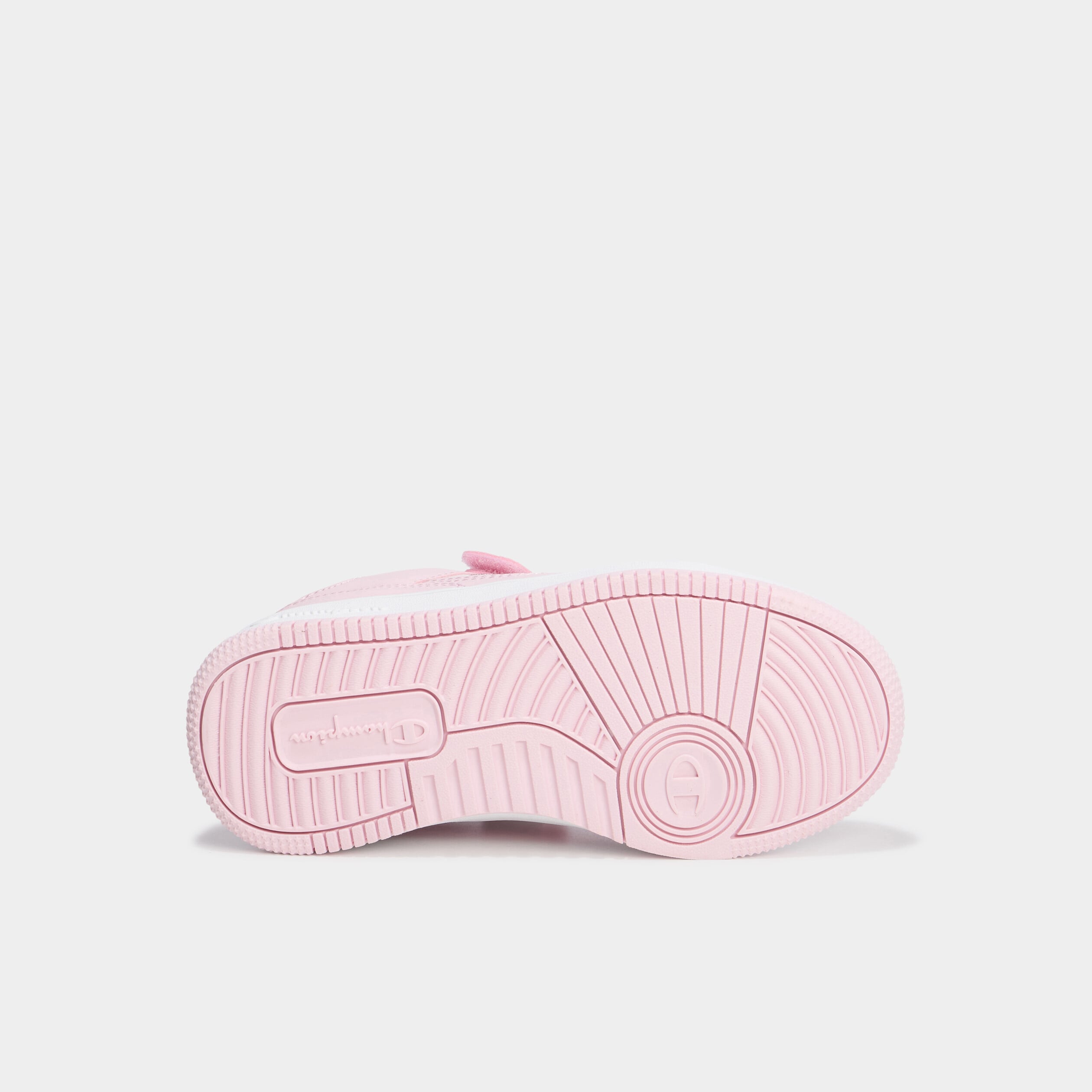 Baskets &agrave; scratchs Champion RD18 LOW rose pastel fille