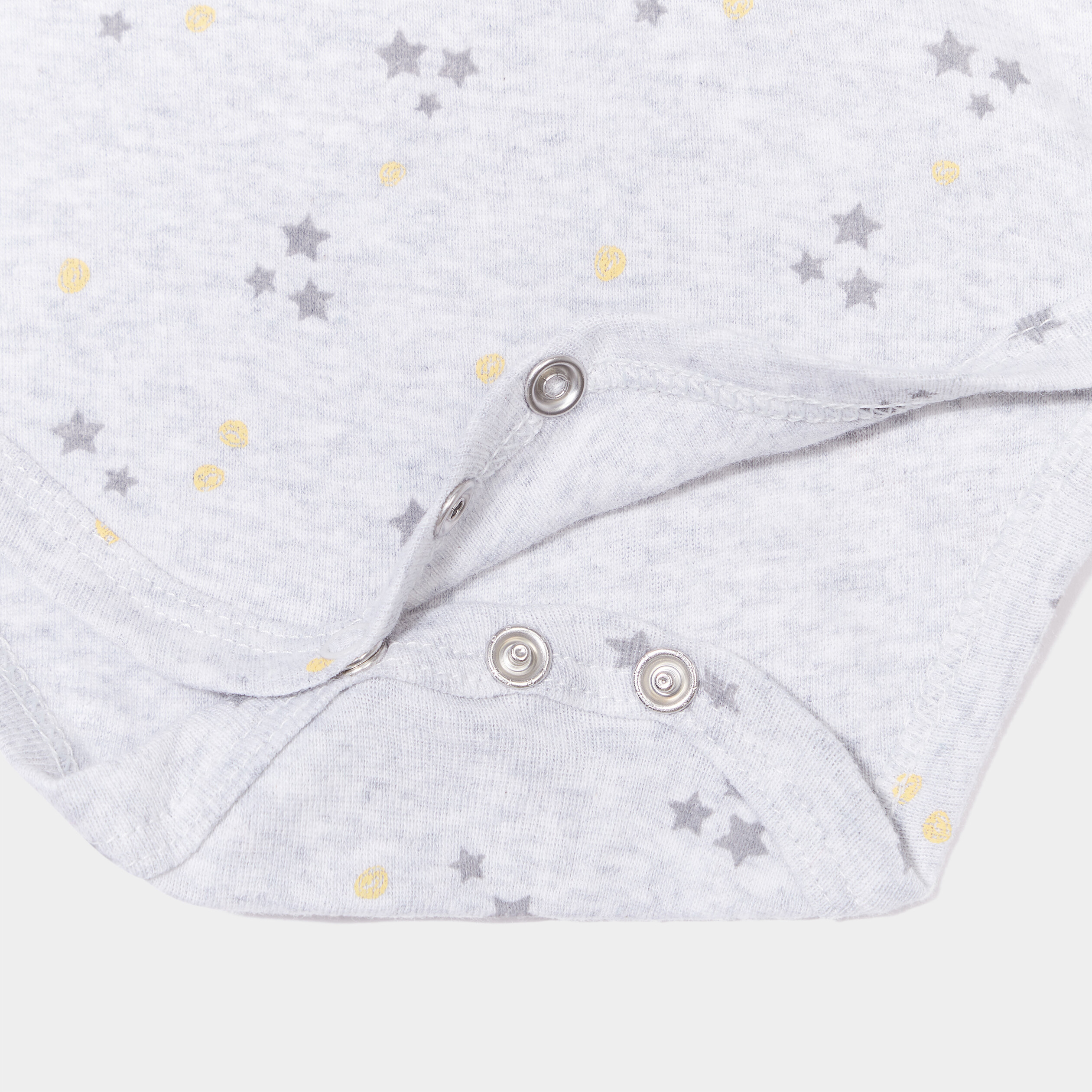 Lot 3 bodies US coton manches longues blanc b&eacute;b&eacute;