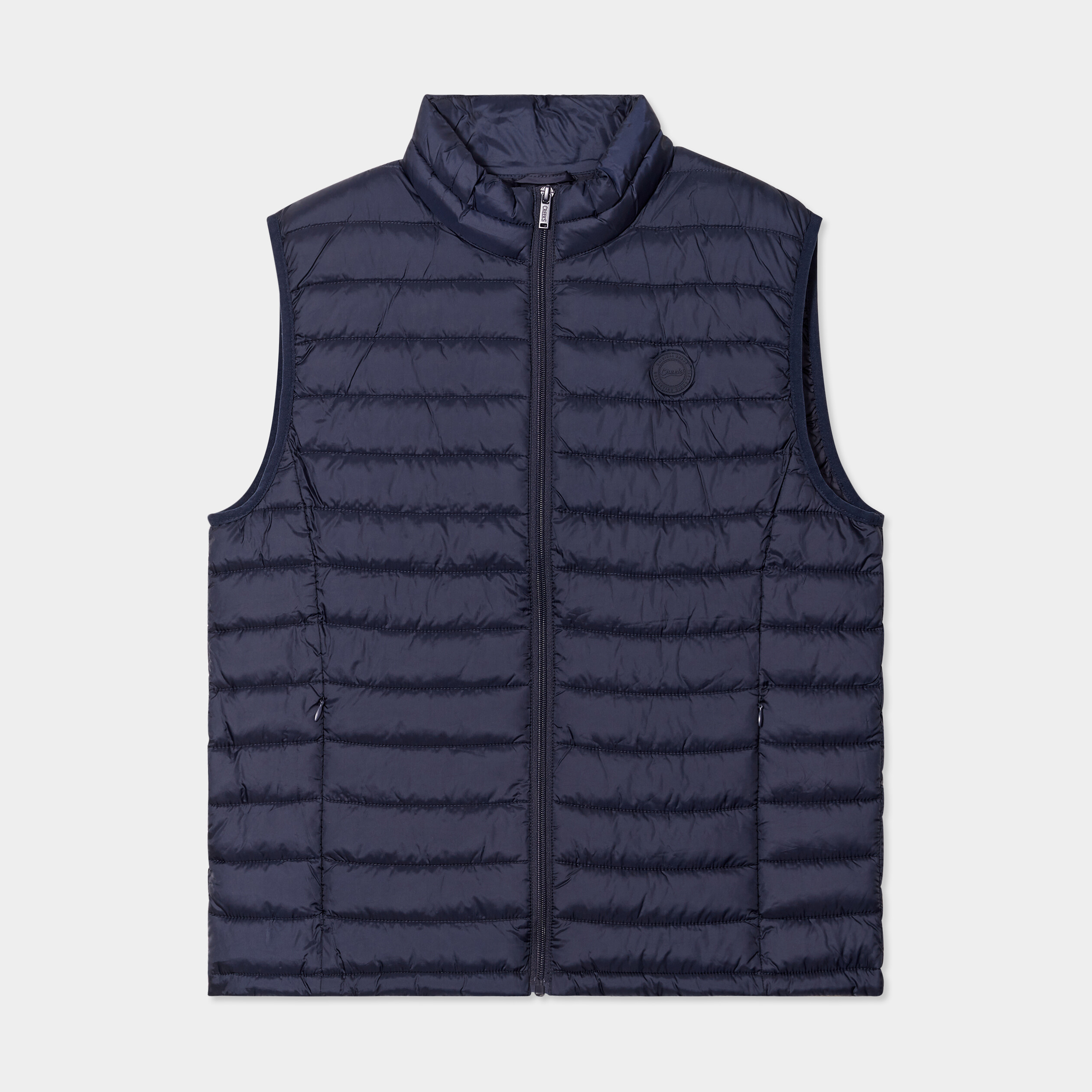 Doudoune sans manches l&eacute;g&egrave;re d&eacute;perlante bleu marine homme