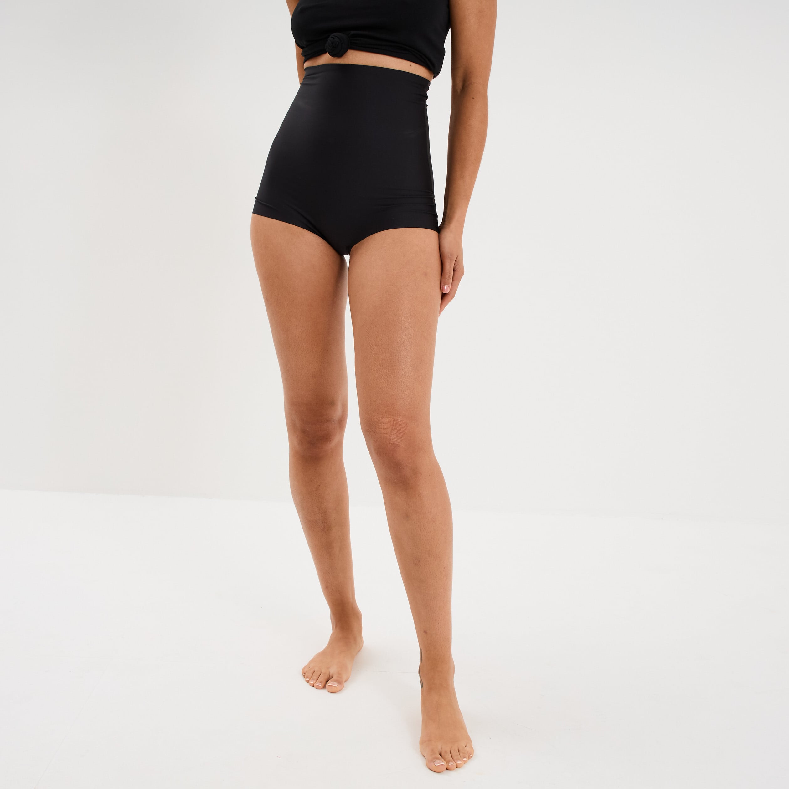 Culotte haute gainant noir femme