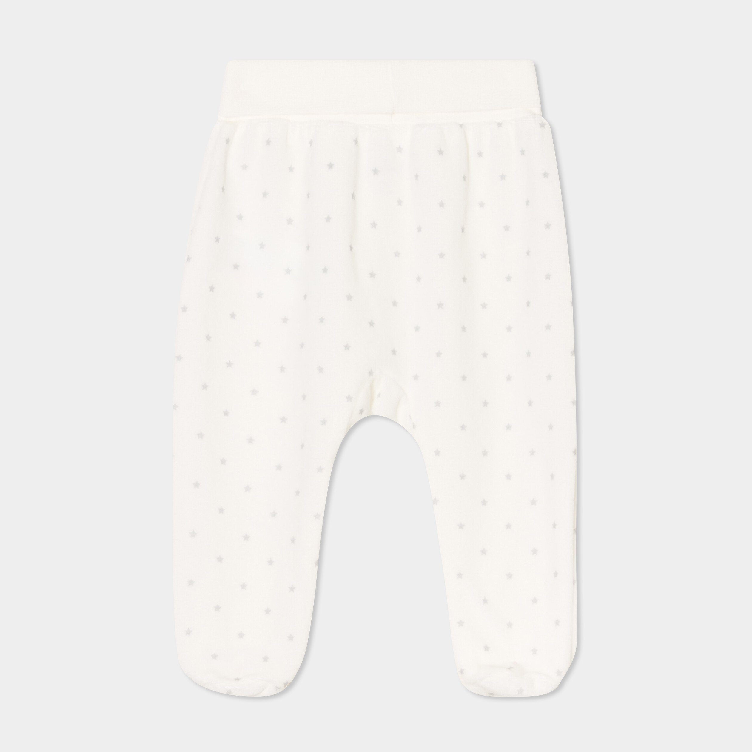 lot 2 pantalons effet velours coton blanc bebeg Lot 2 pantalons effet velours coton blanc bébé garçon