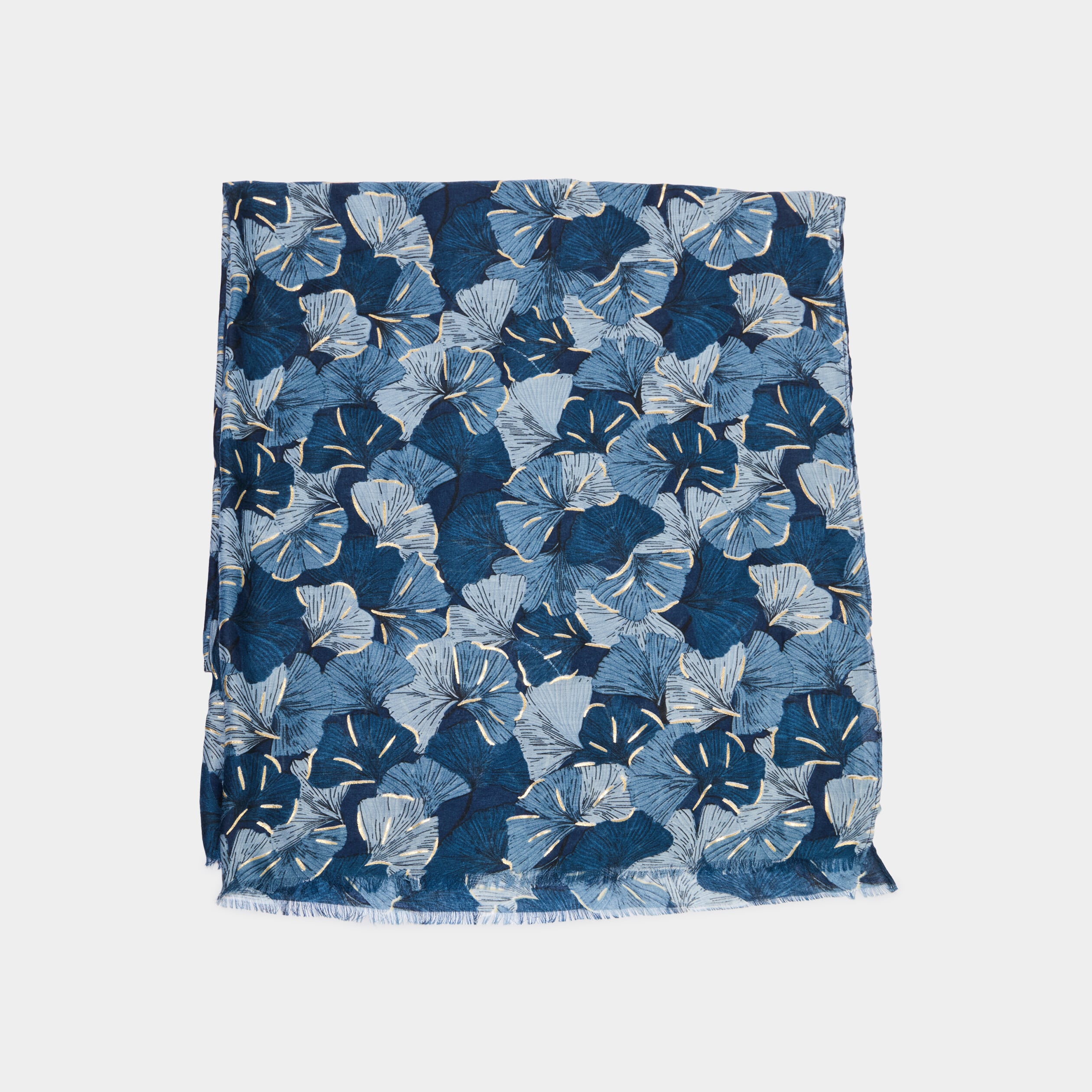 Foulard bleu femme