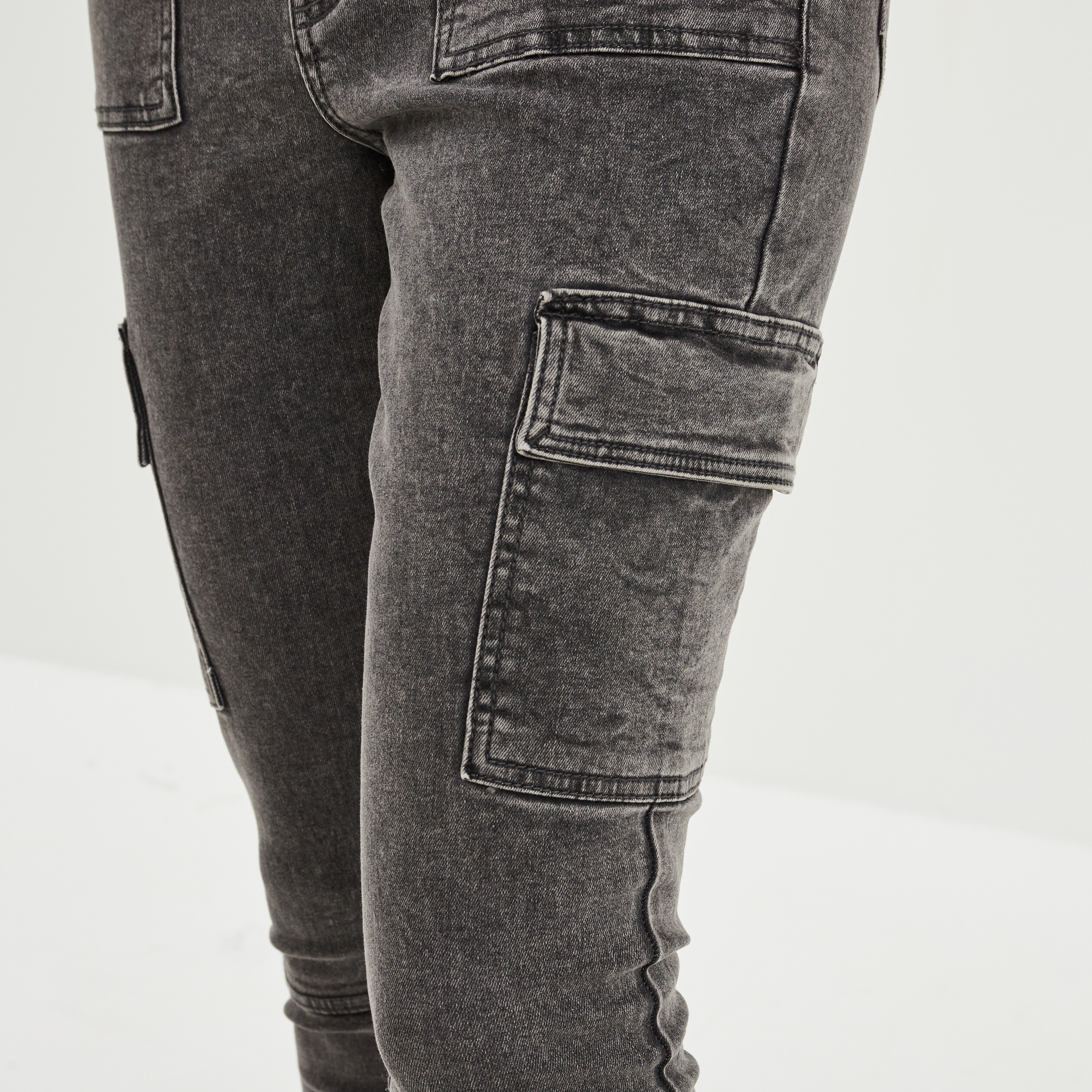 Jeans skinny battle Liberto denim gris femme