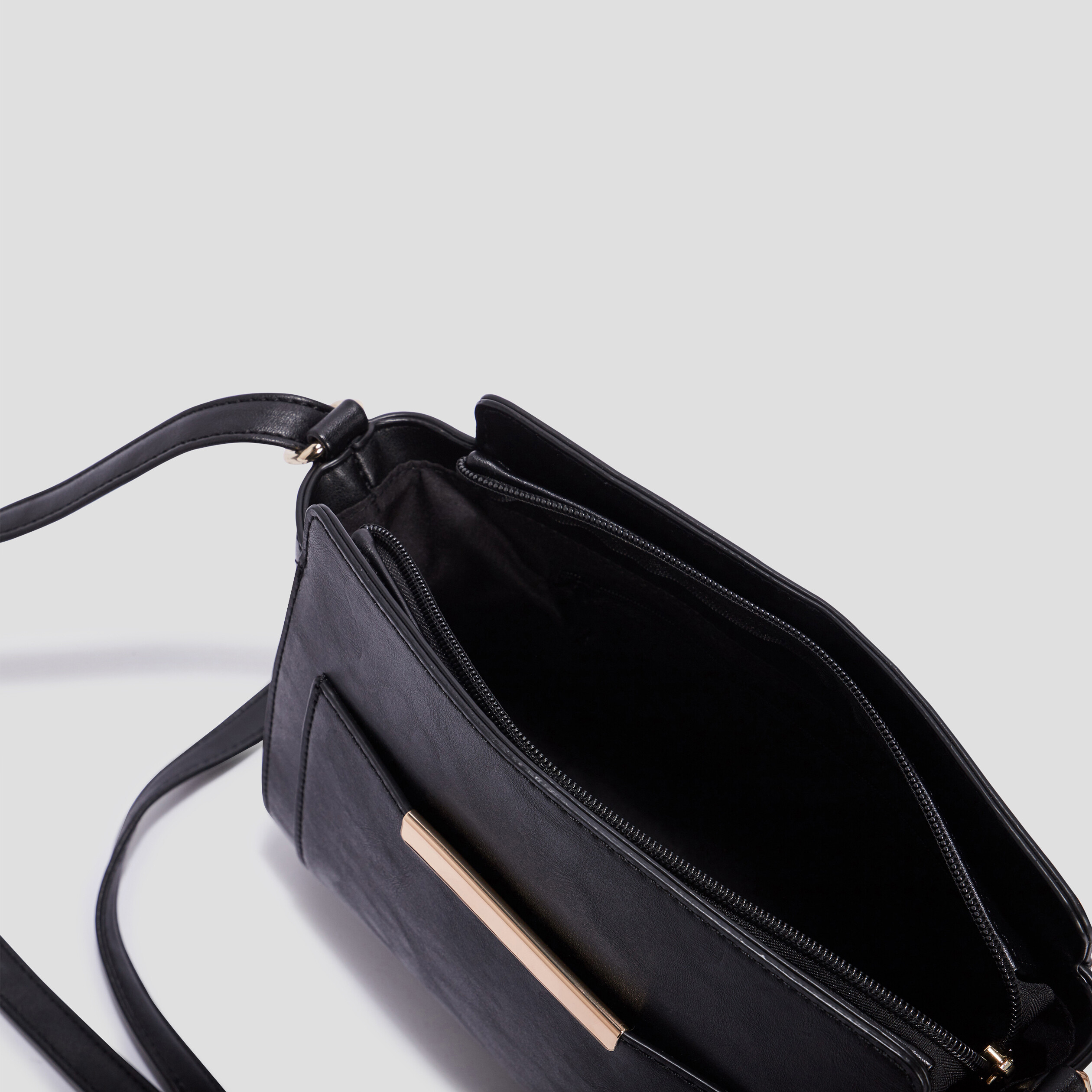Sac bandouli re noir femme La Halle