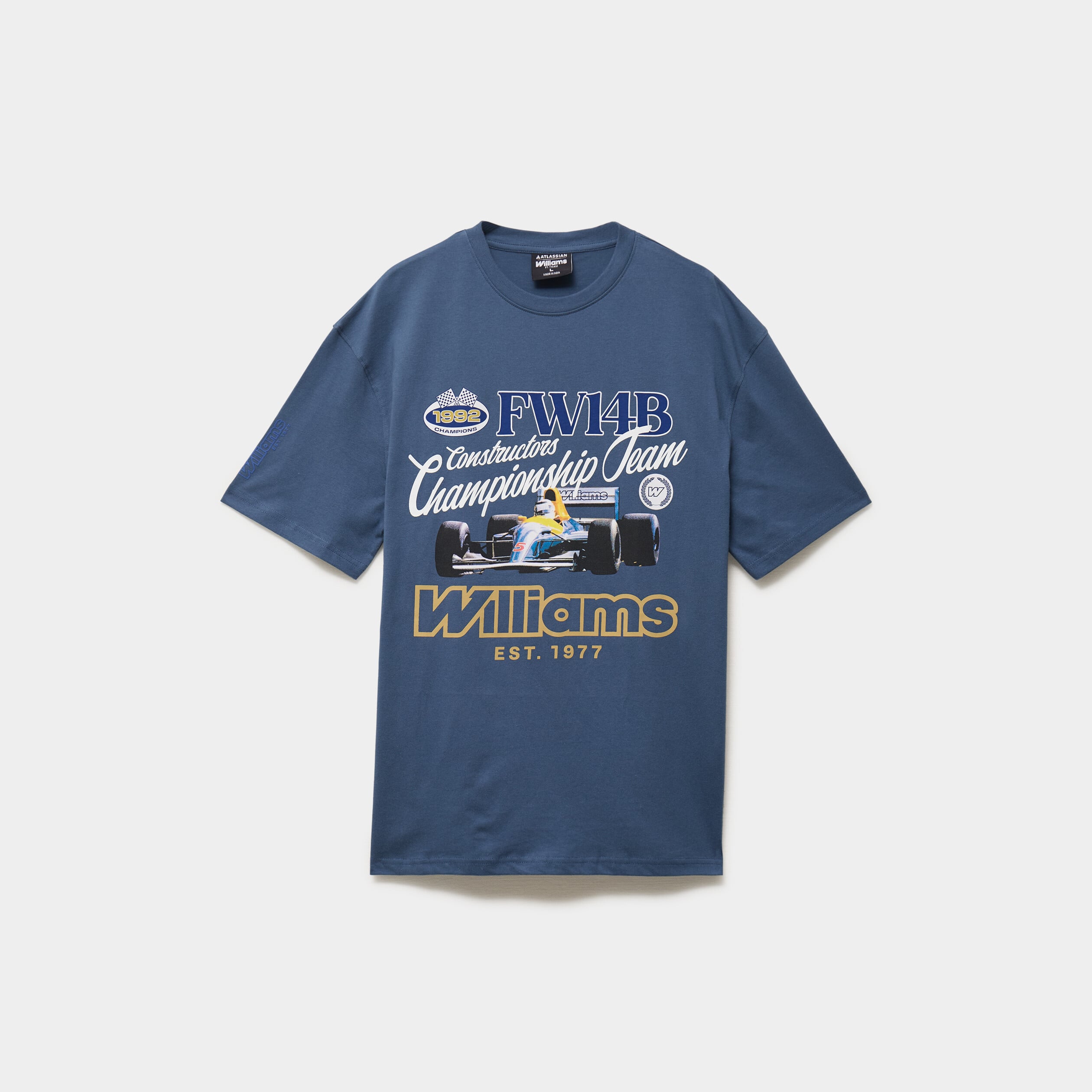 T-shirt coupe relax coton Williams F1 bleu homme