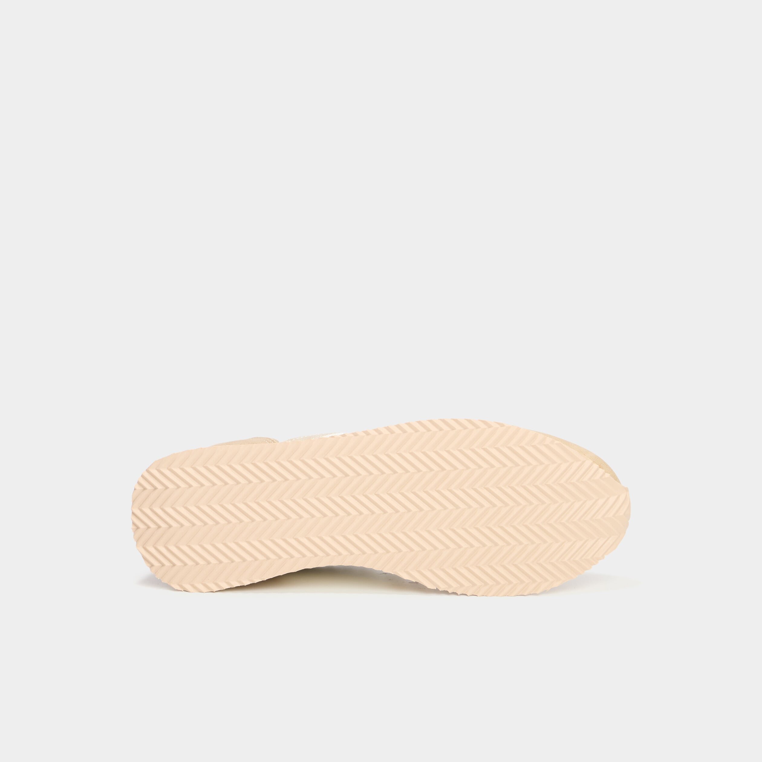Baskets bi-mati&egrave;re &agrave; lacets Creeks sable femme